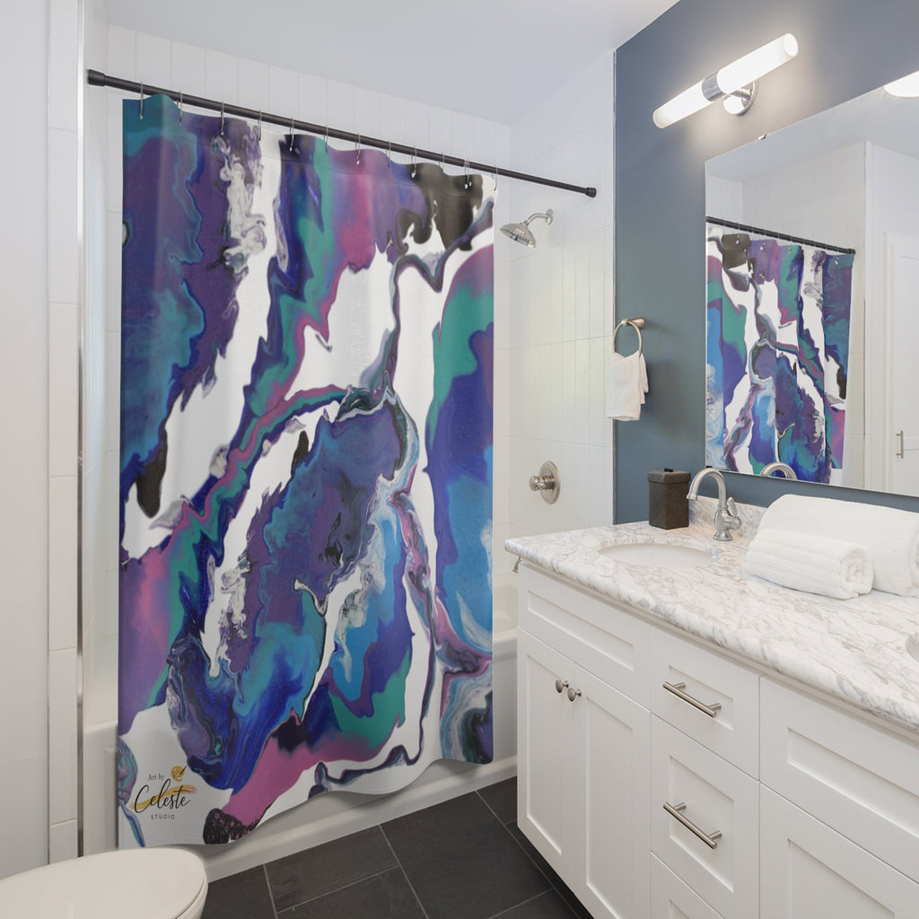 Midnight Ocean Shower Curtain