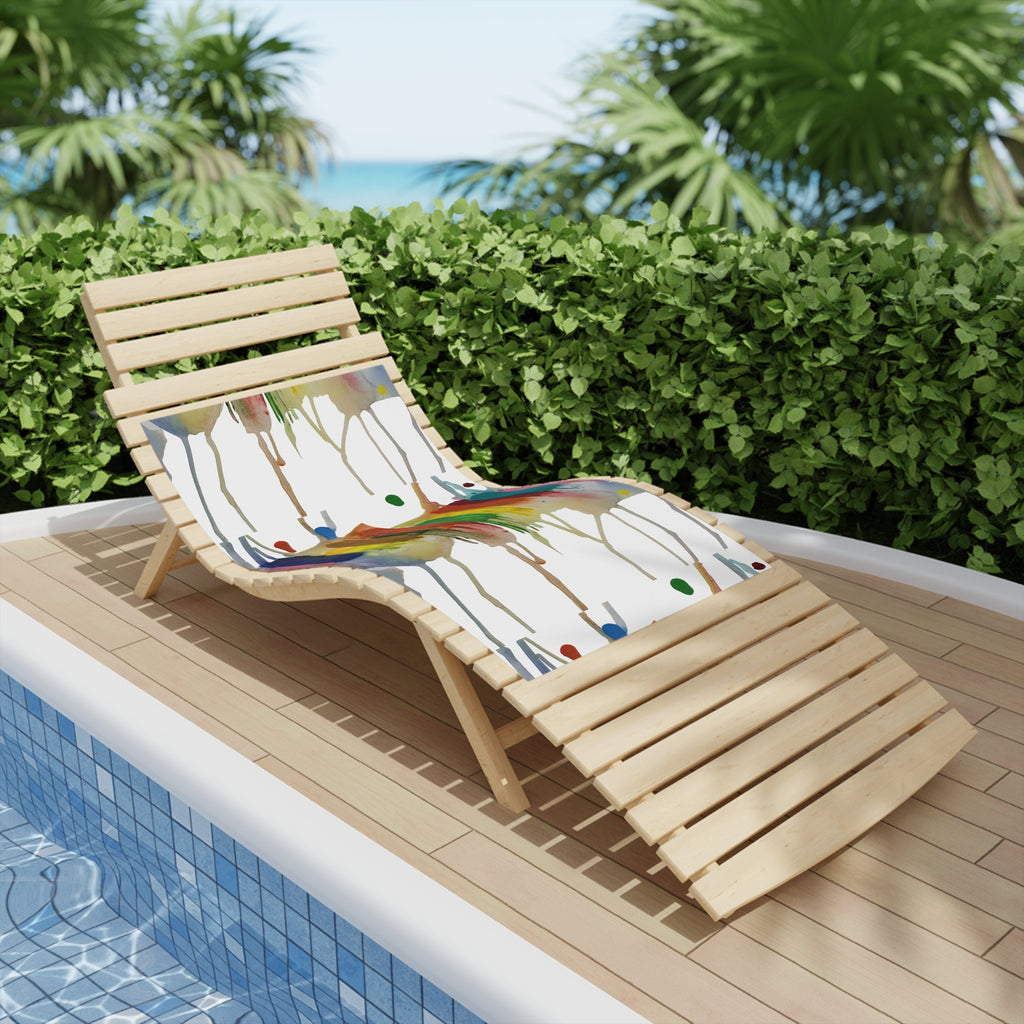 Crazy Brush Stroke Beach Towel