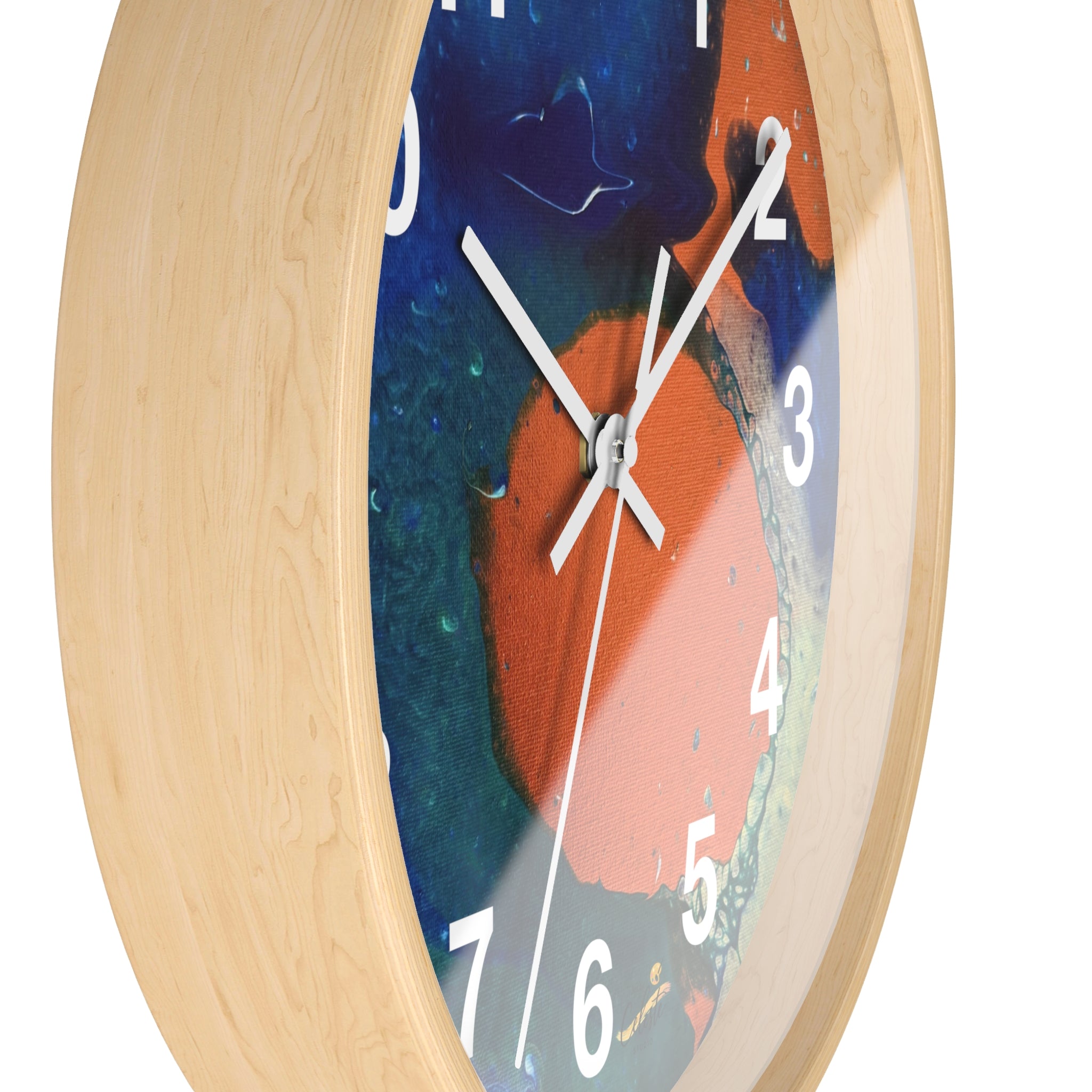 Coral Current Wall Clock Home Décor