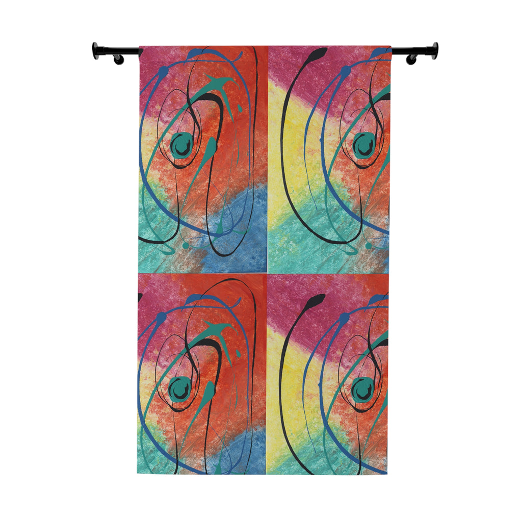 Orbit of Color Art Curtain Panel