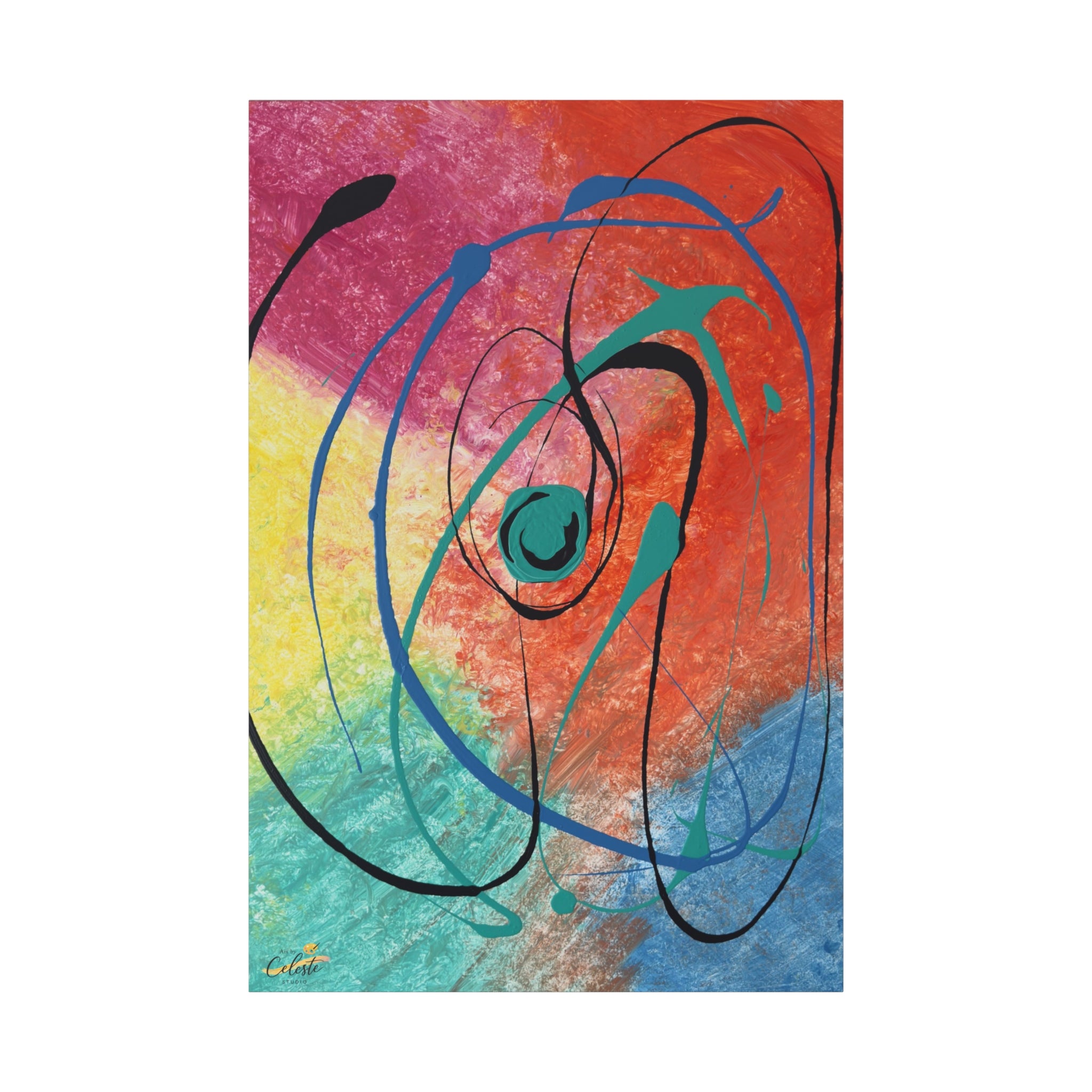 Orbit of Color Matte Canvas Print
