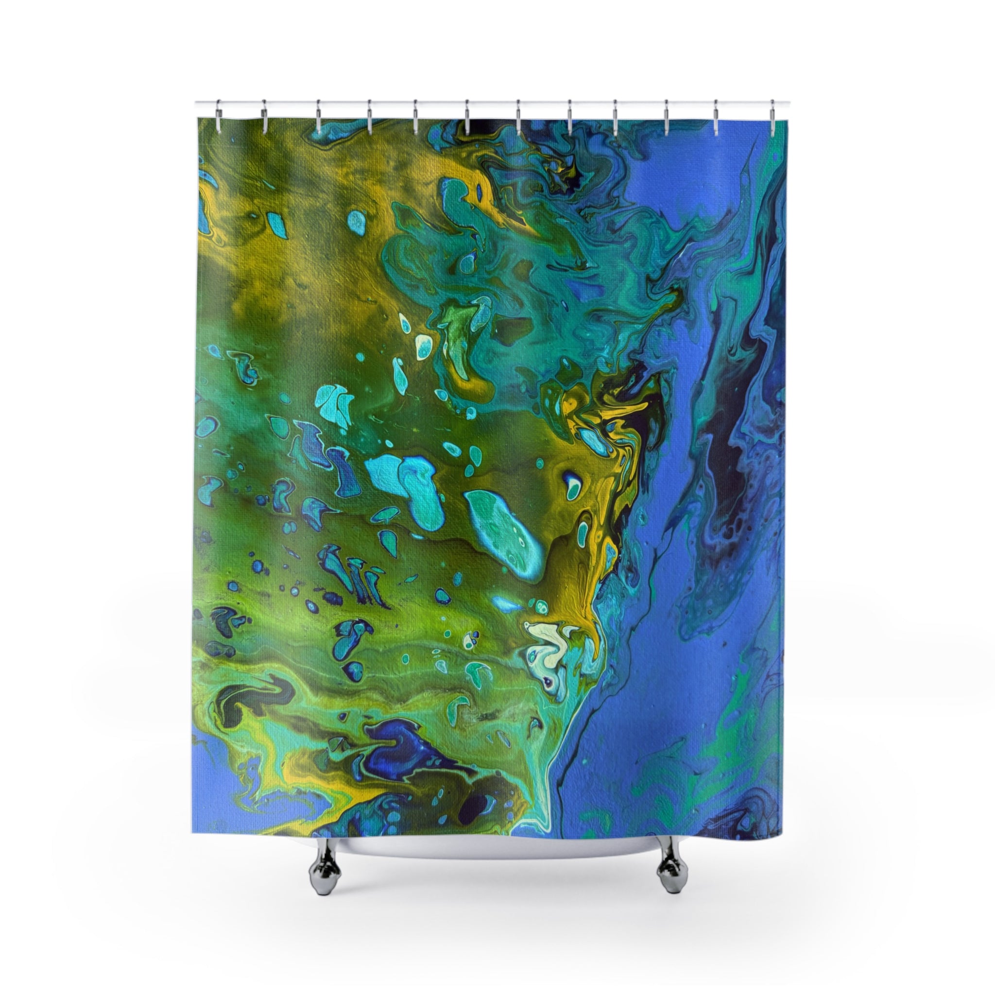 Golden Tides Shower Curtain