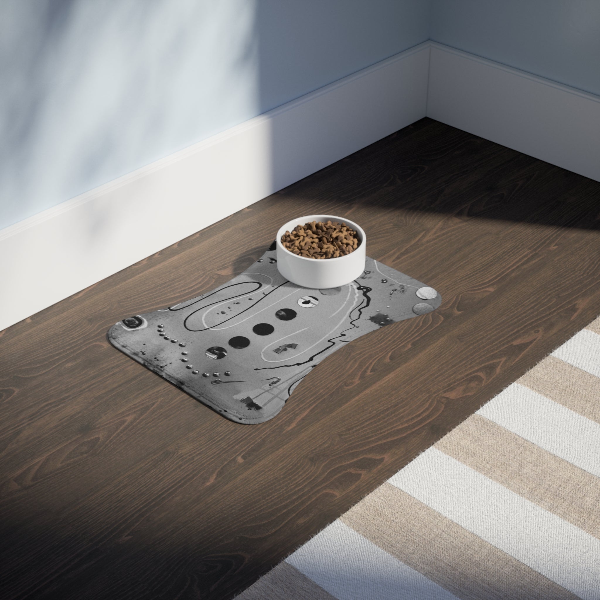 Structured Silence Pet Feeding Non Slip Placemat for Dogs & Cats