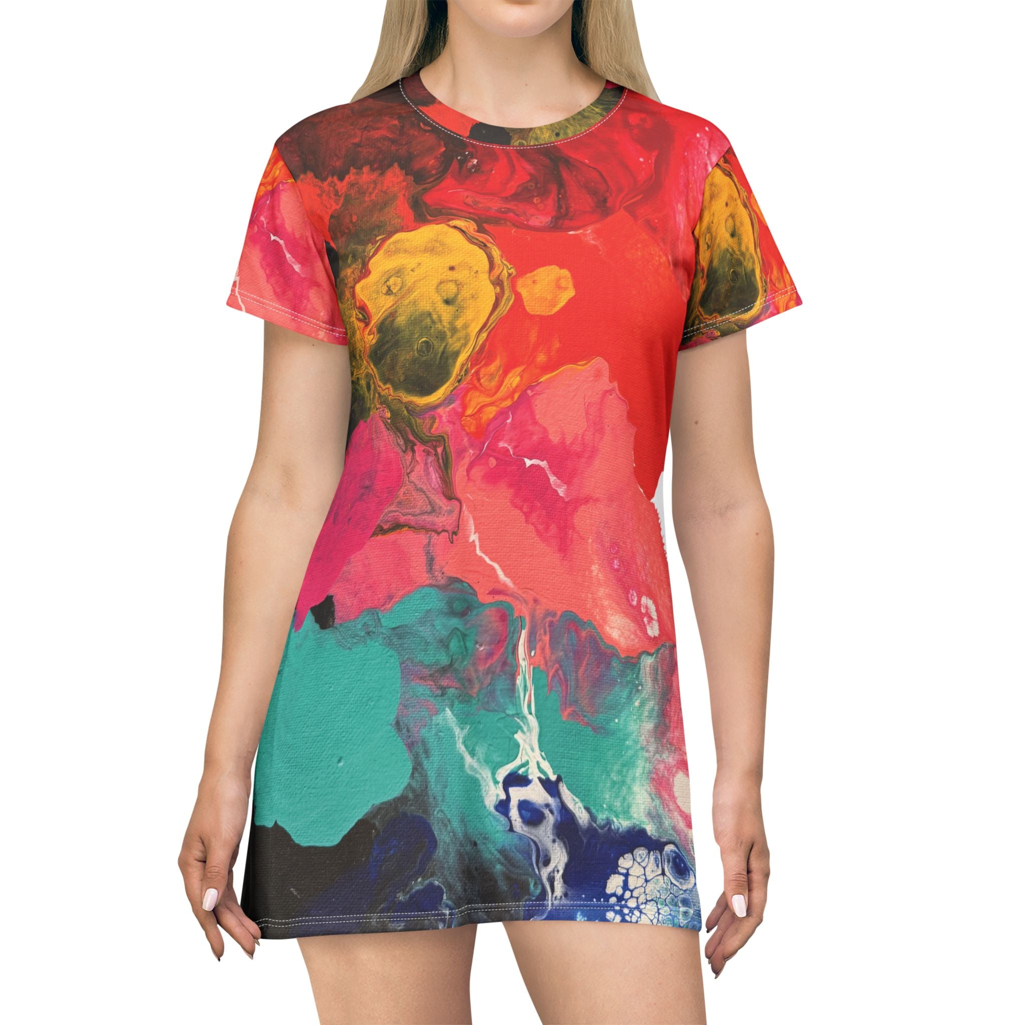 Radiant Ocean T-Shirt Dress