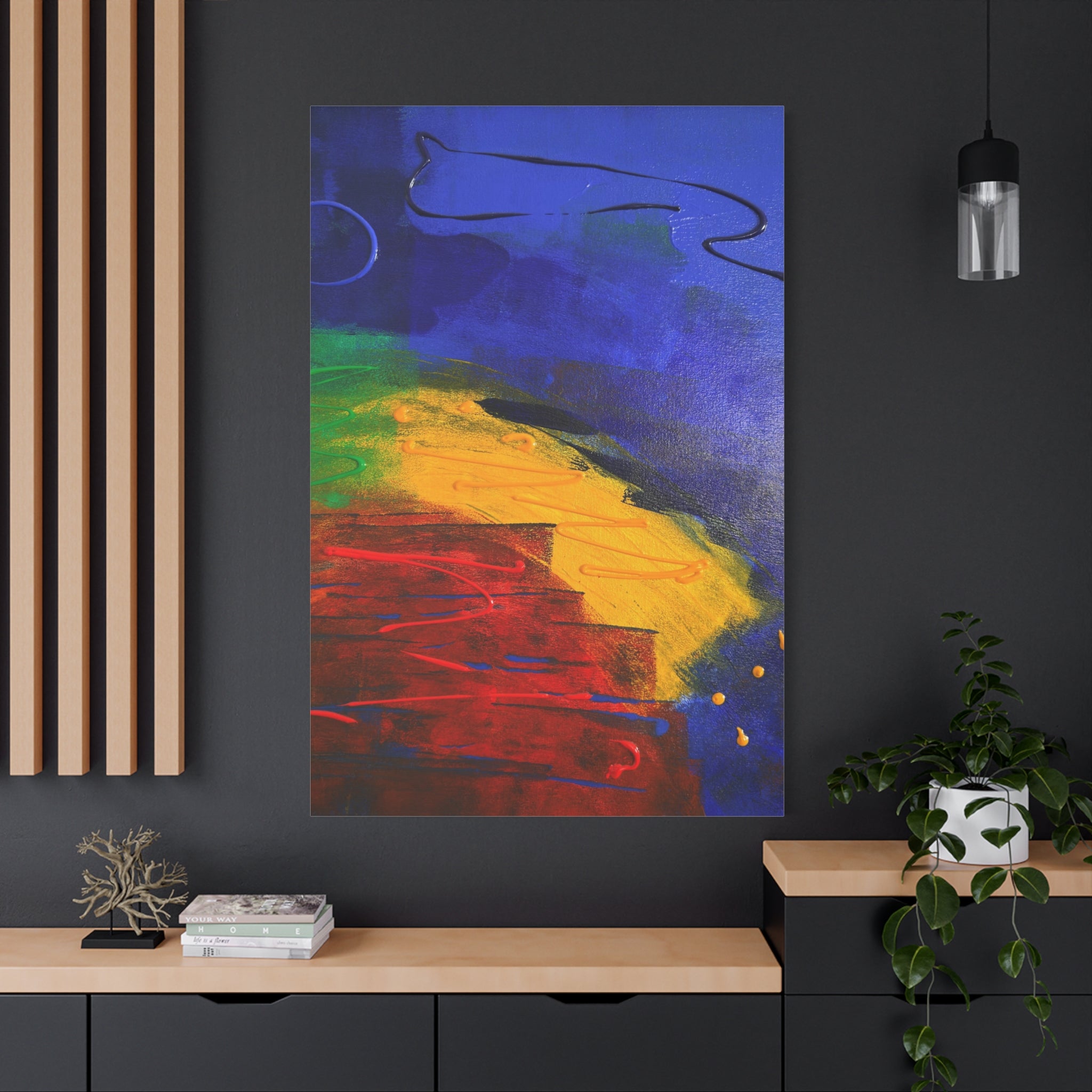 Crossroads of Color Matte Canvas Print