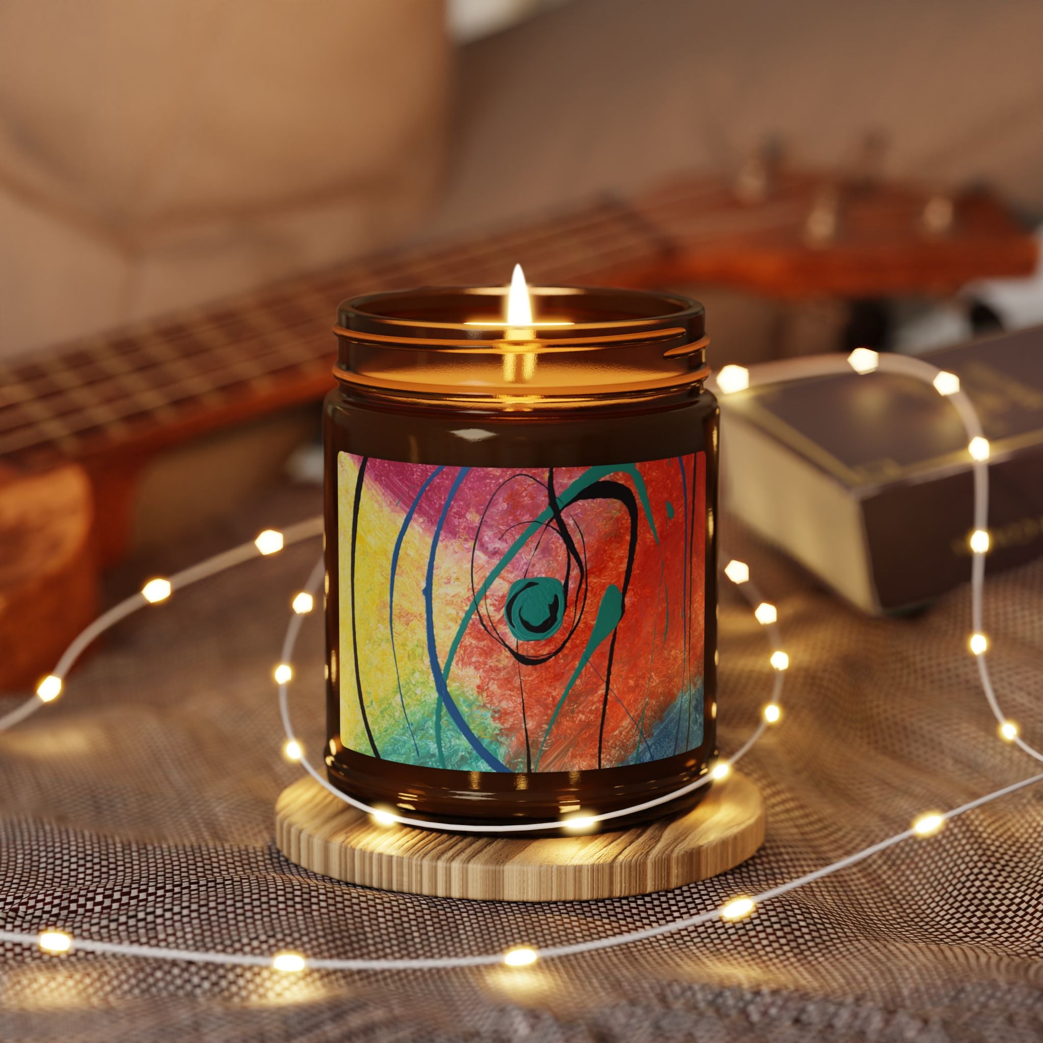 Orbit of Color  Soy Candle Amber Jar (Multi-Size)