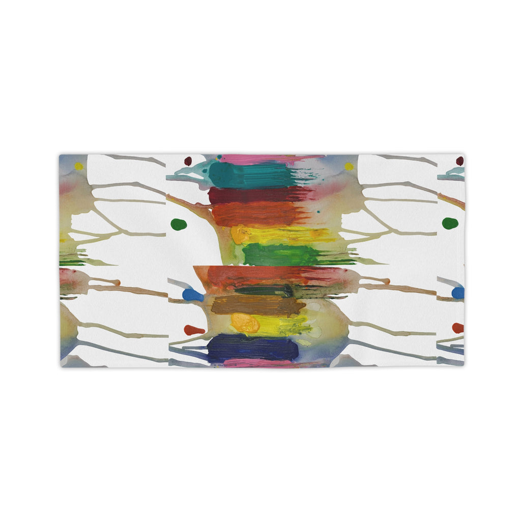 Crazy Brush Stroke Beach Towel