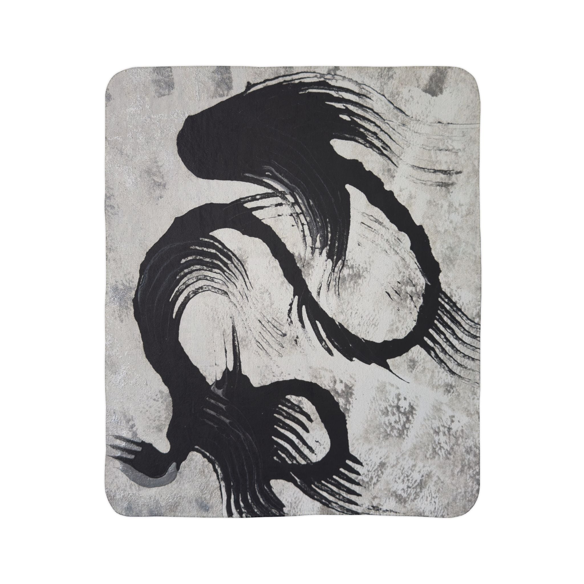 Echoes in Ink Fleece Throw