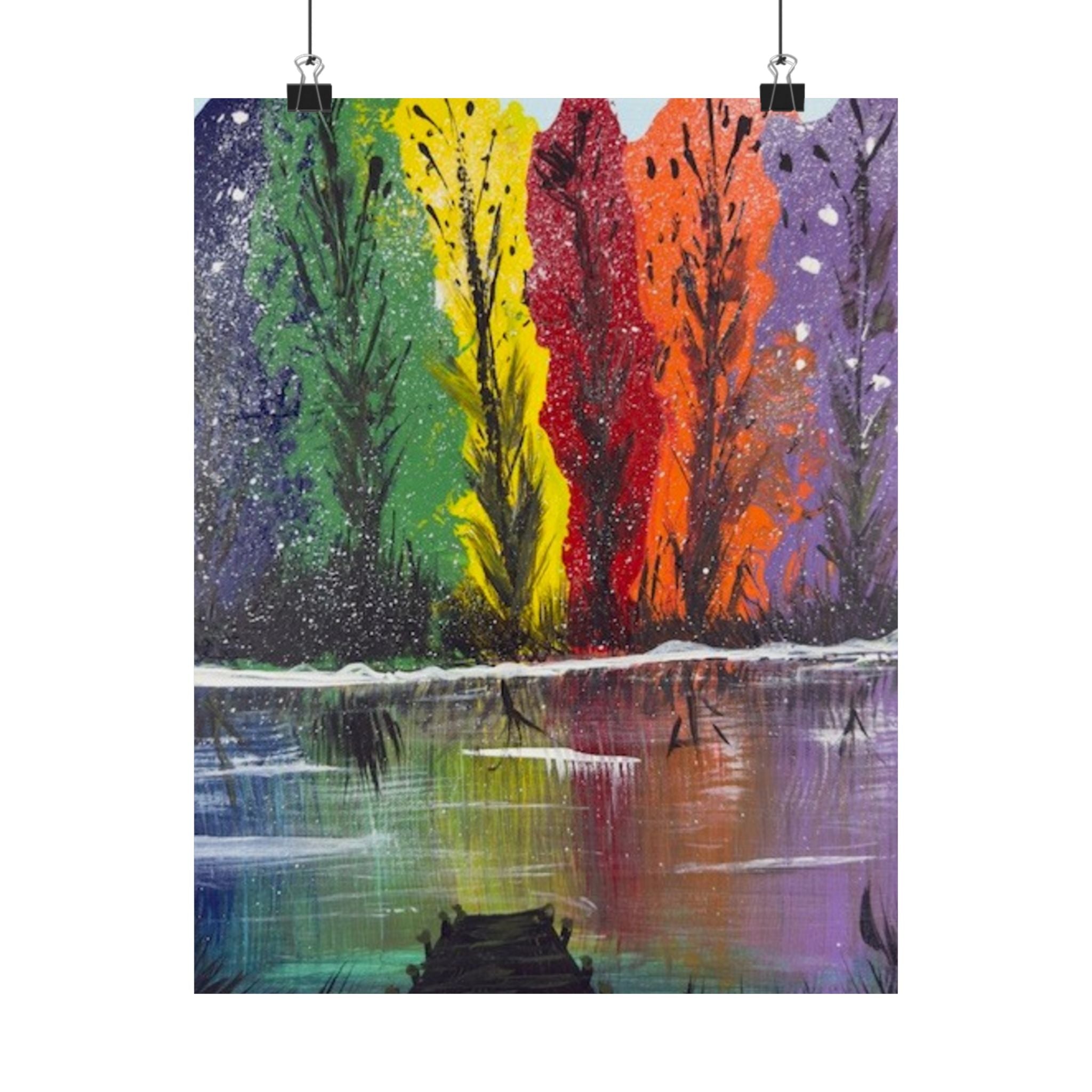 Autumn Winter Satin Poster