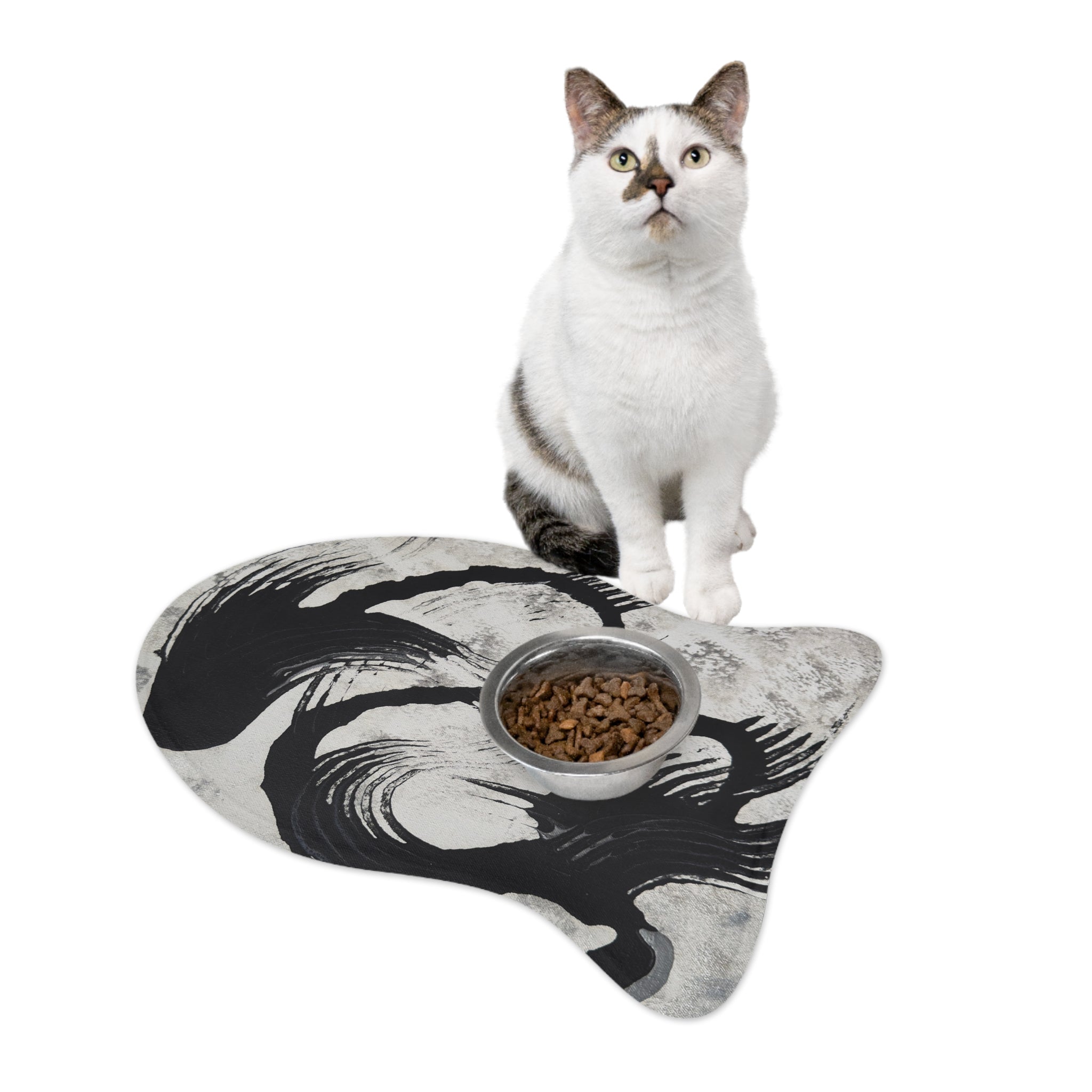 Echoes in Ink Non Slip Placemat for Dogs & Cats