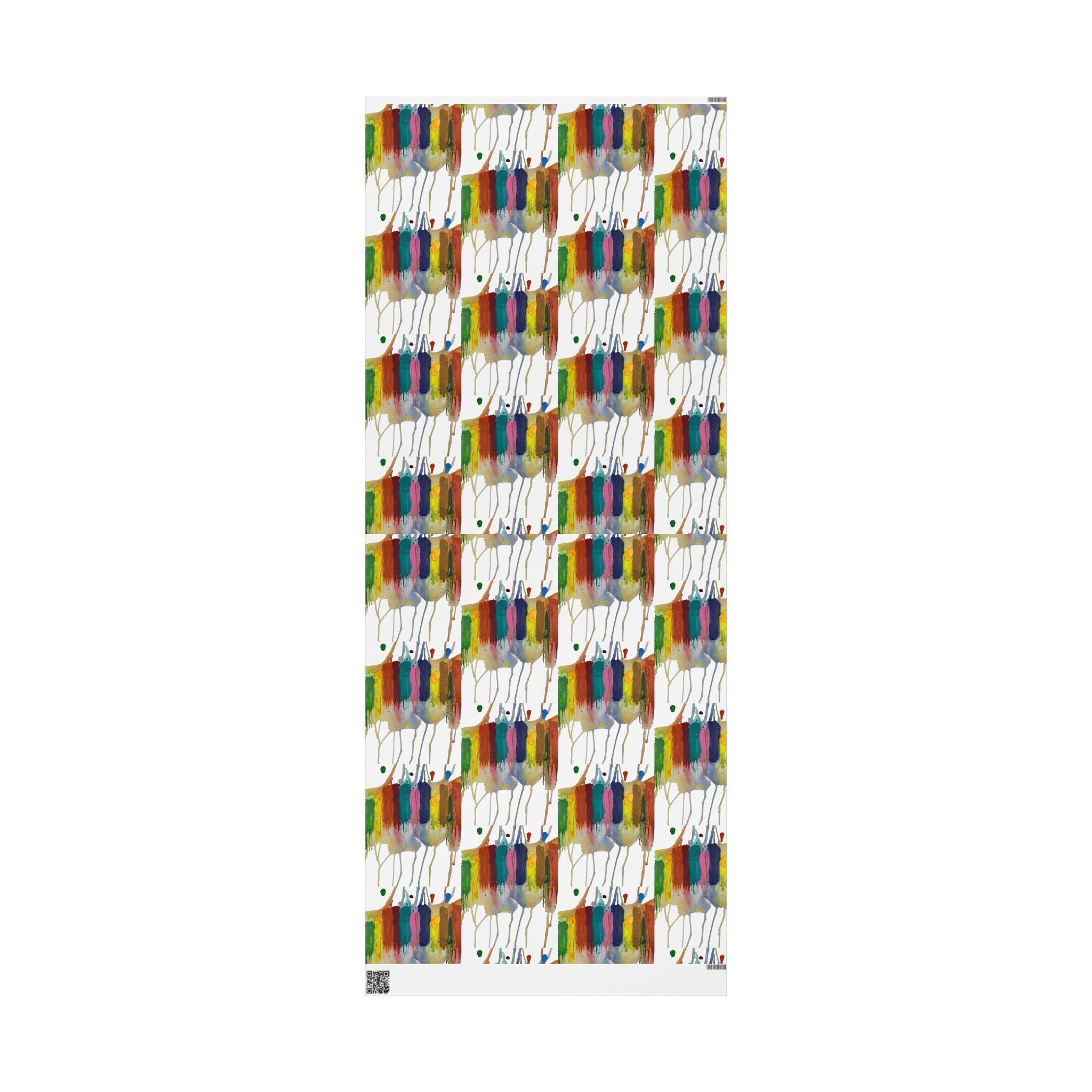 Crazy Brush Stroke Wrapping Paper