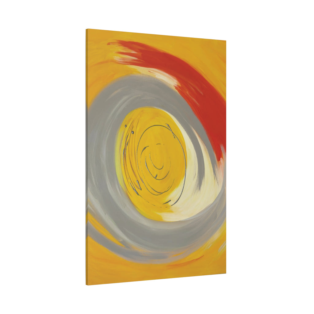 Radiant Orbit Matte Canvas Print