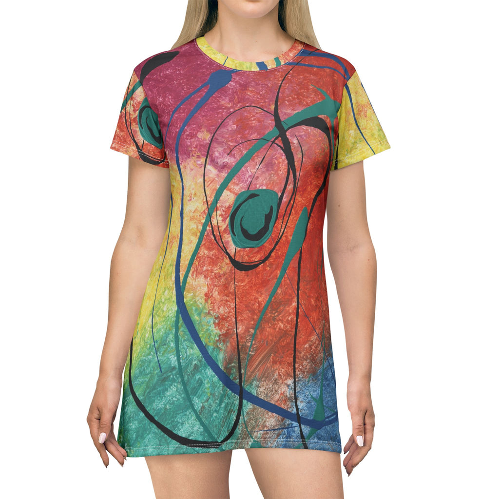 Orbit of Color T-Shirt Dress