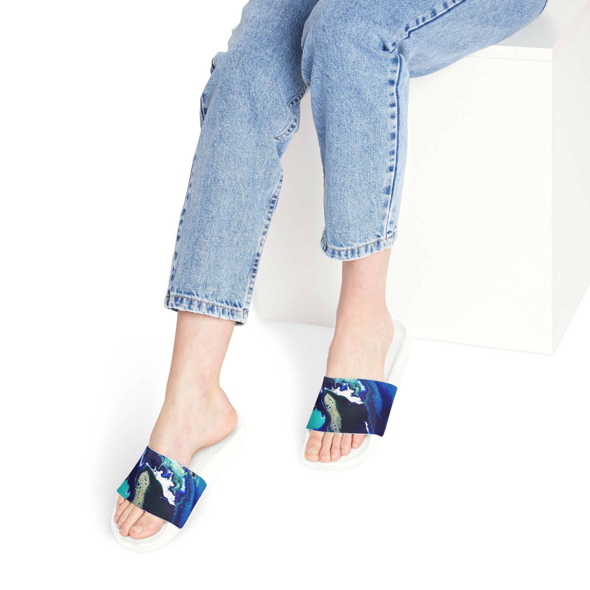 Ocean vibes Slides for Women