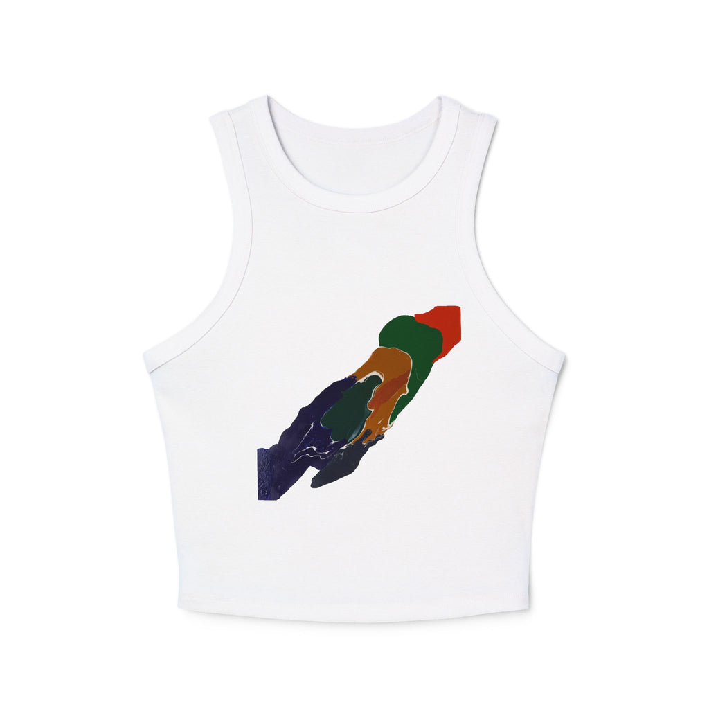 Racer Tank — Women's Cropped Rib Tank Top
