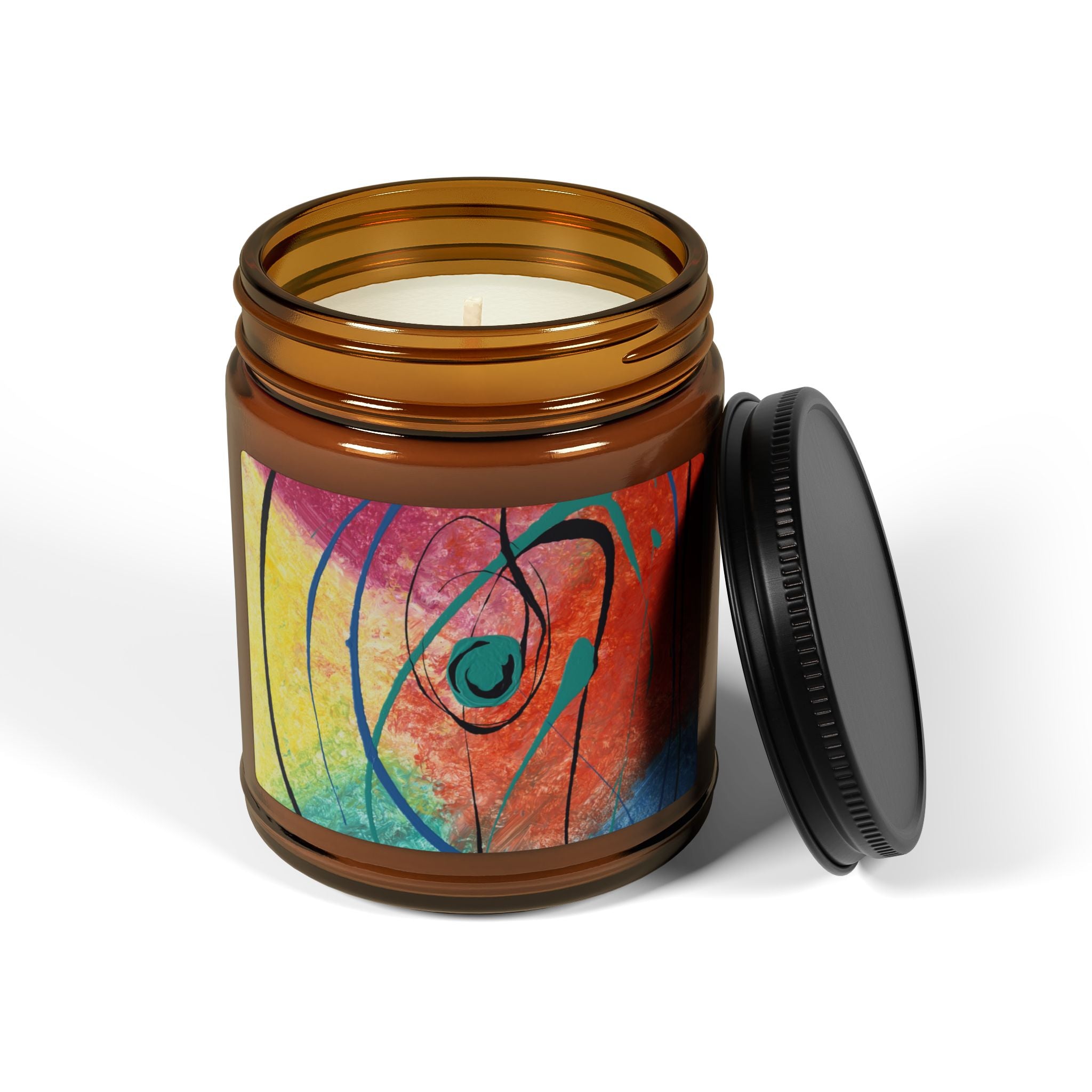 Orbit of Color  Soy Candle Amber Jar (Multi-Size)