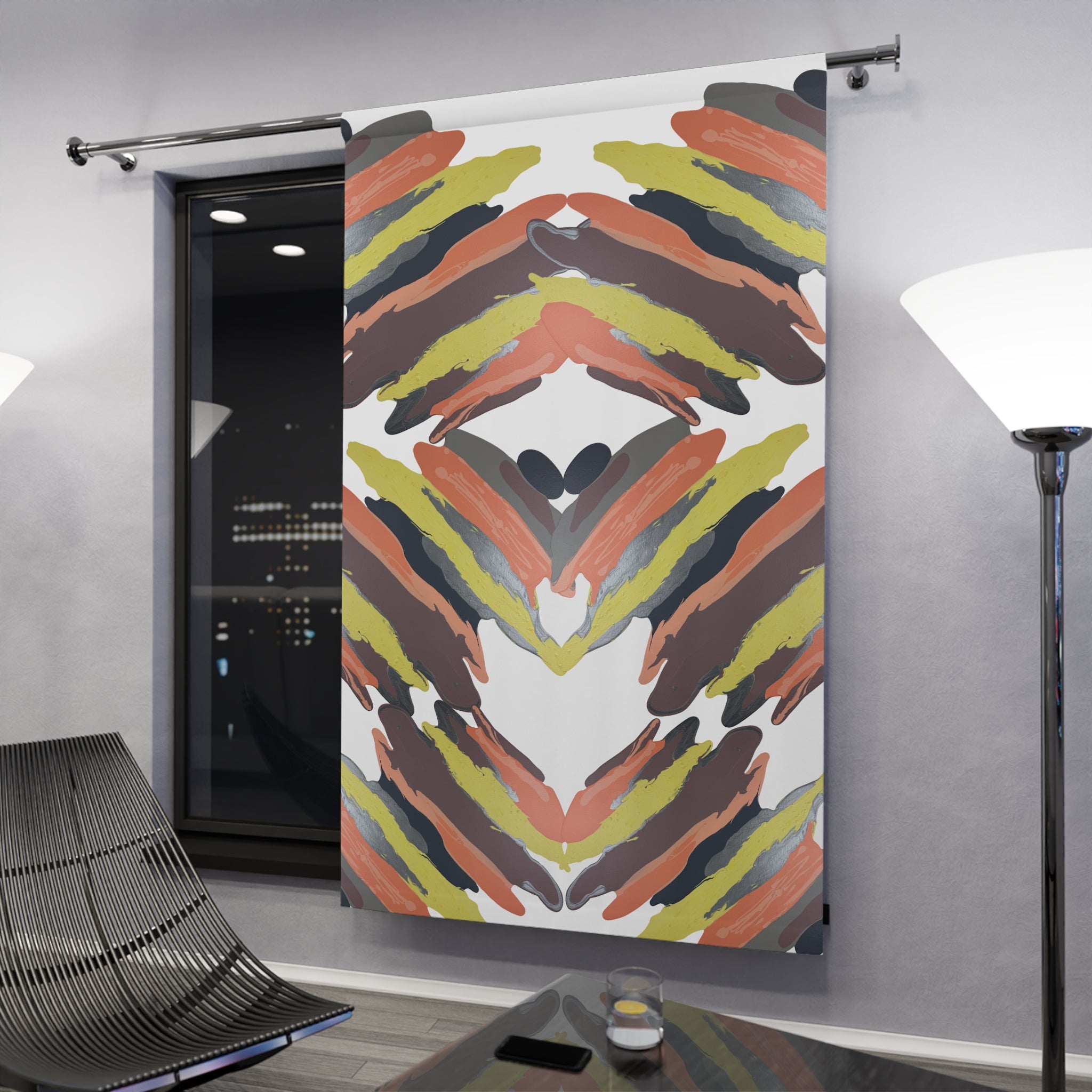 Urban Rhythm Art Curtain Panel