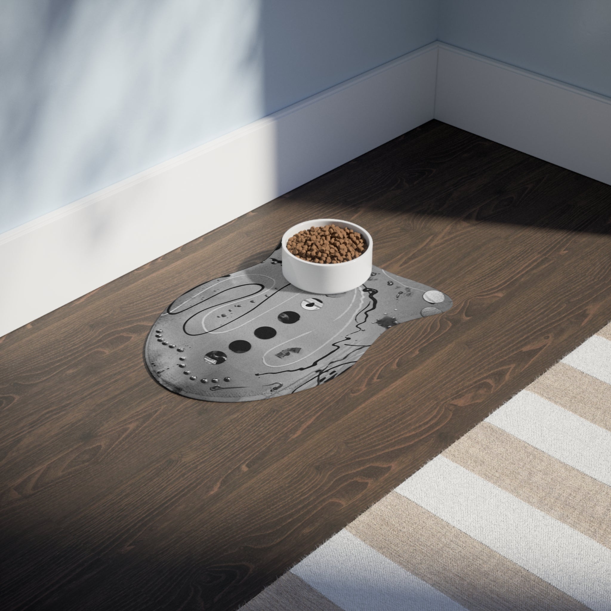 Structured Silence Pet Feeding Non Slip Placemat for Dogs & Cats