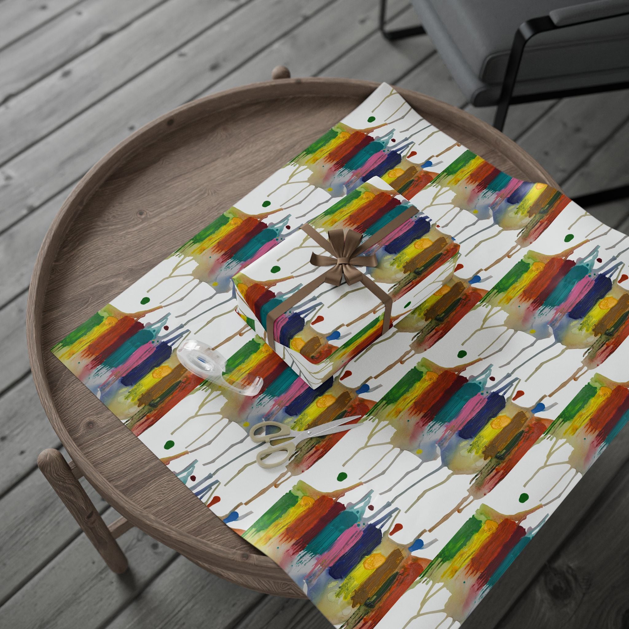 Crazy Brush Stroke Wrapping Paper