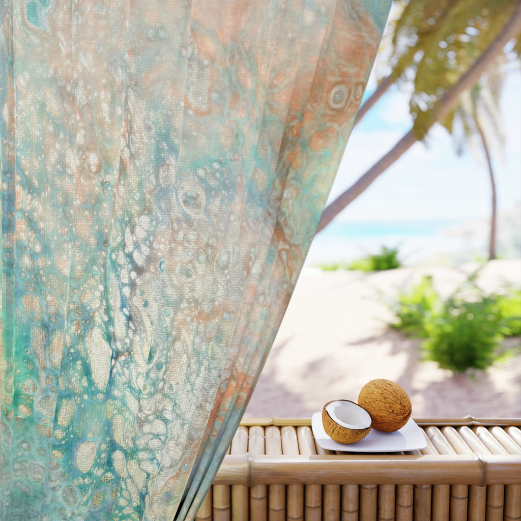 Coastal Dreams Art Curtain Panel