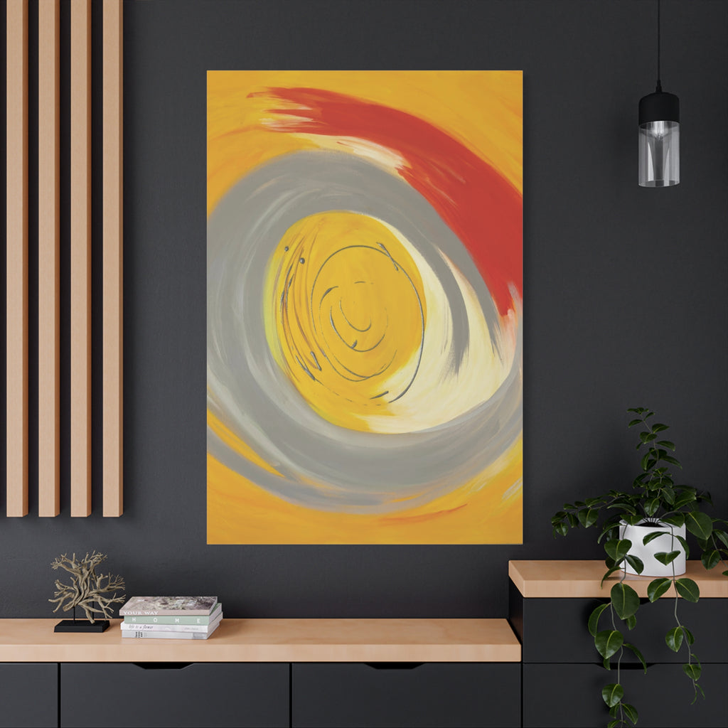 Radiant Orbit Matte Canvas Print
