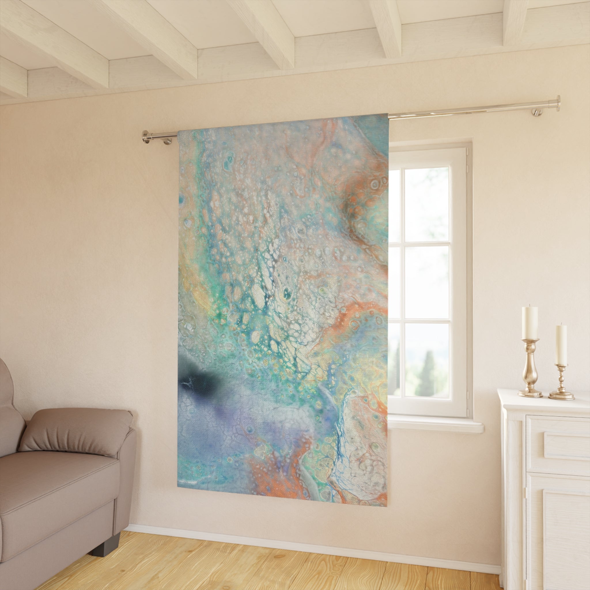 Coastal Dreams Art Curtain Panel