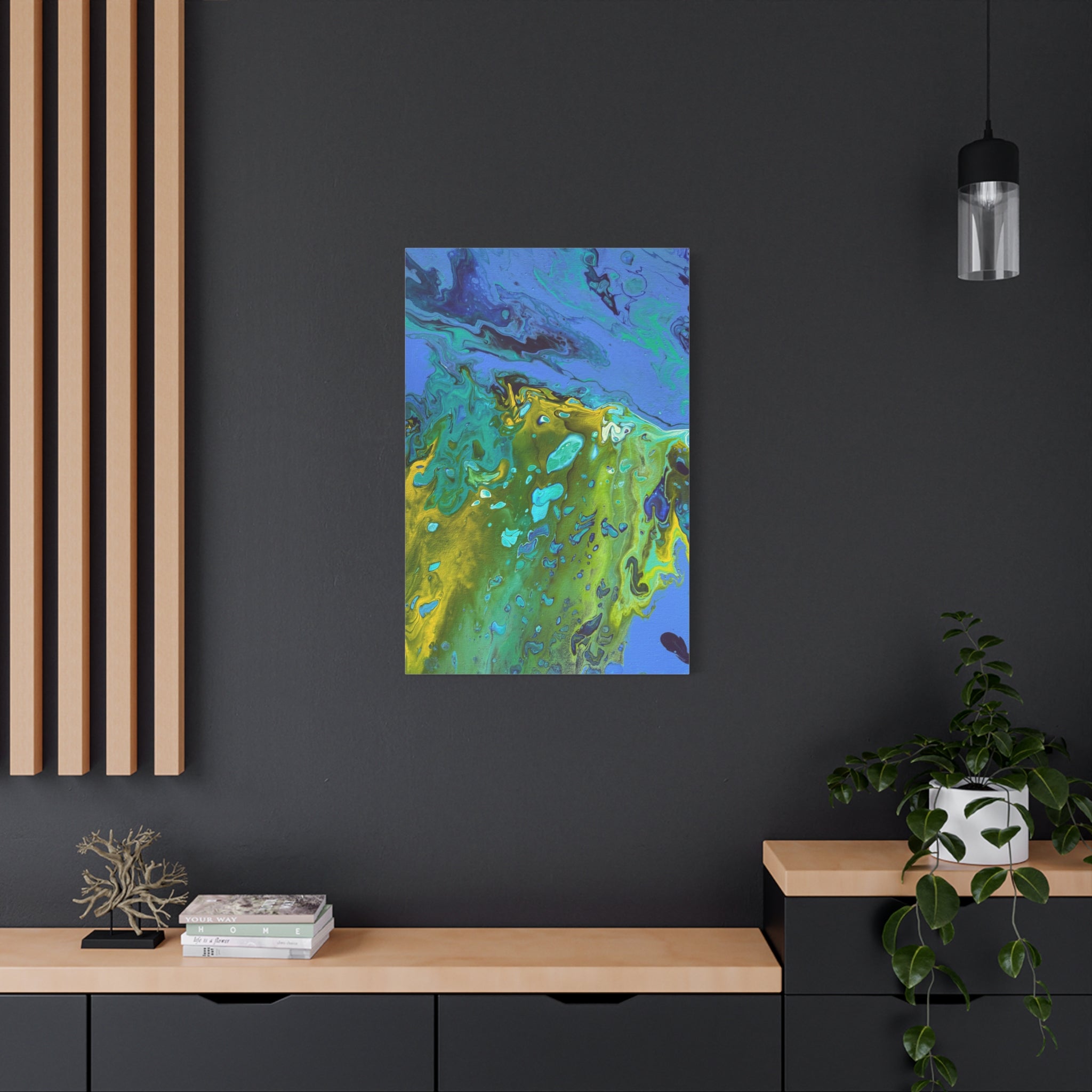 Golden Tides Matte Canvas Print