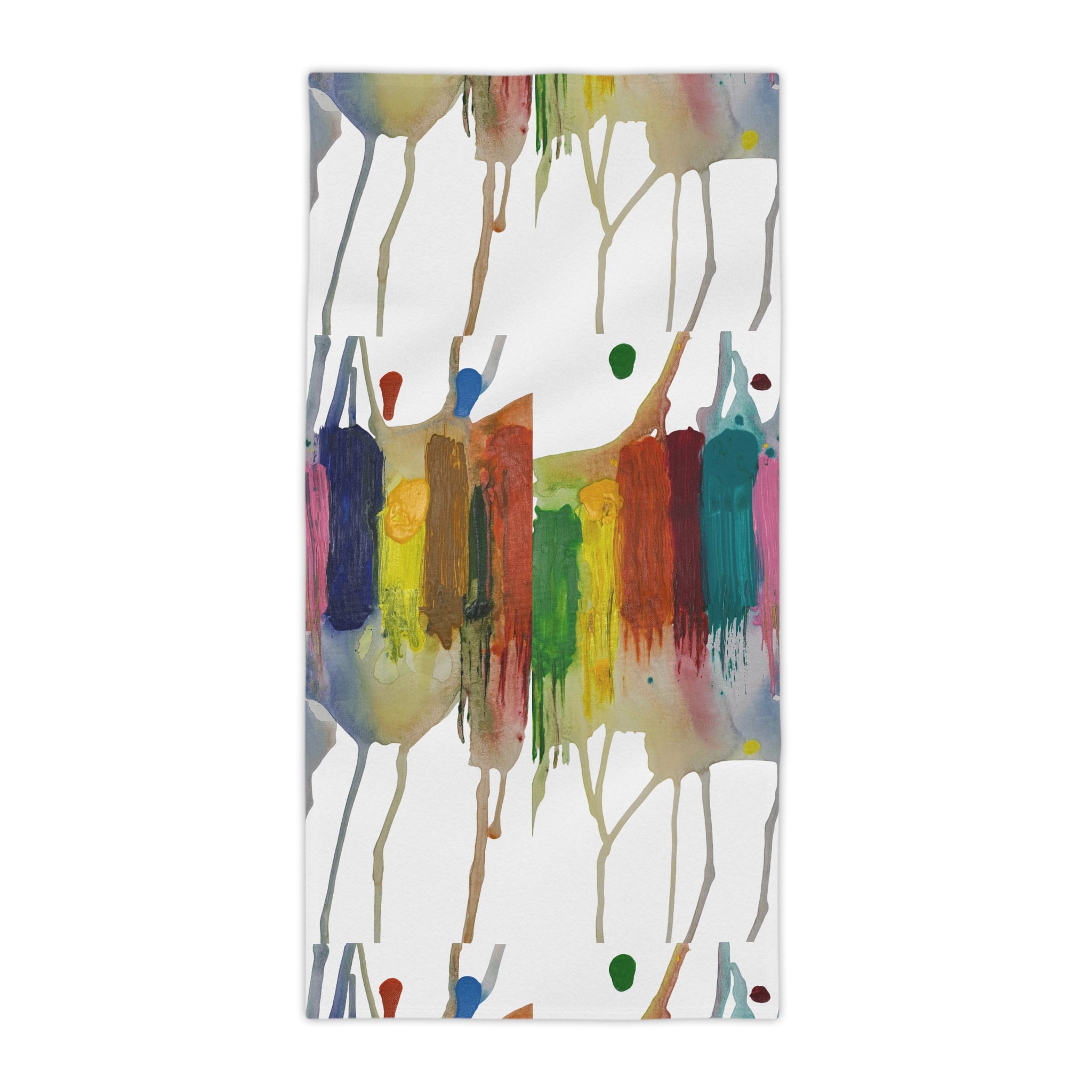 Crazy Brush Stroke Beach Towel