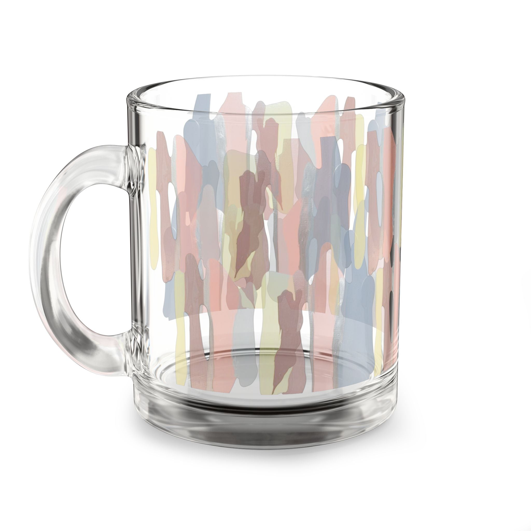 Cinnamon Sticks Glass Mug — 10oz Colorful Art Coffee Cup