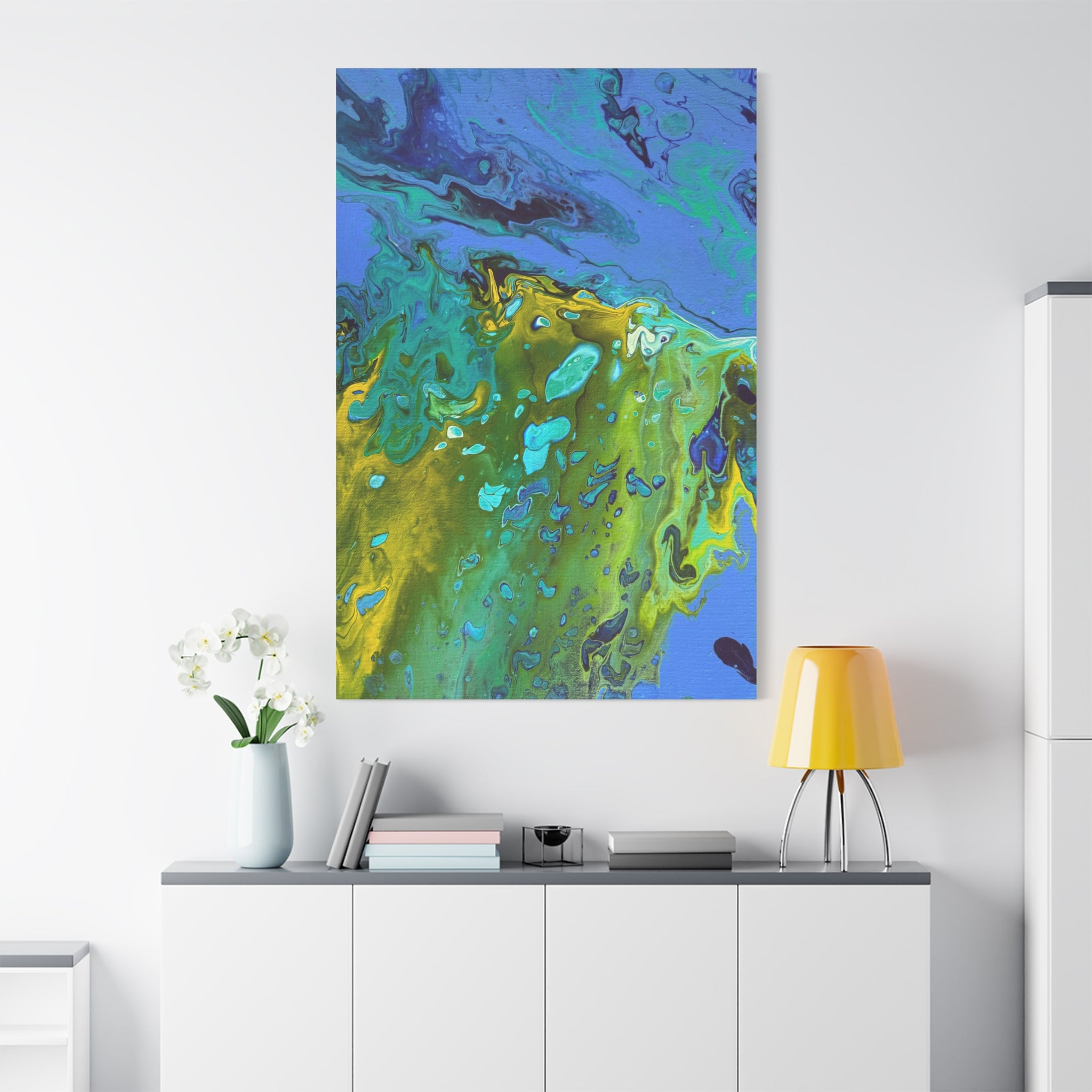 Golden Tides Matte Canvas Print