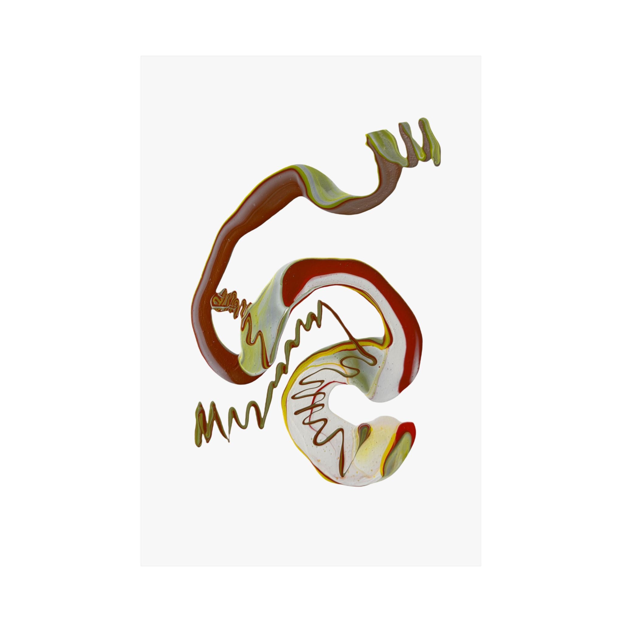 Sculpted Flow Satin Poster