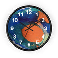 Coral Current Wall Clock Home Décor