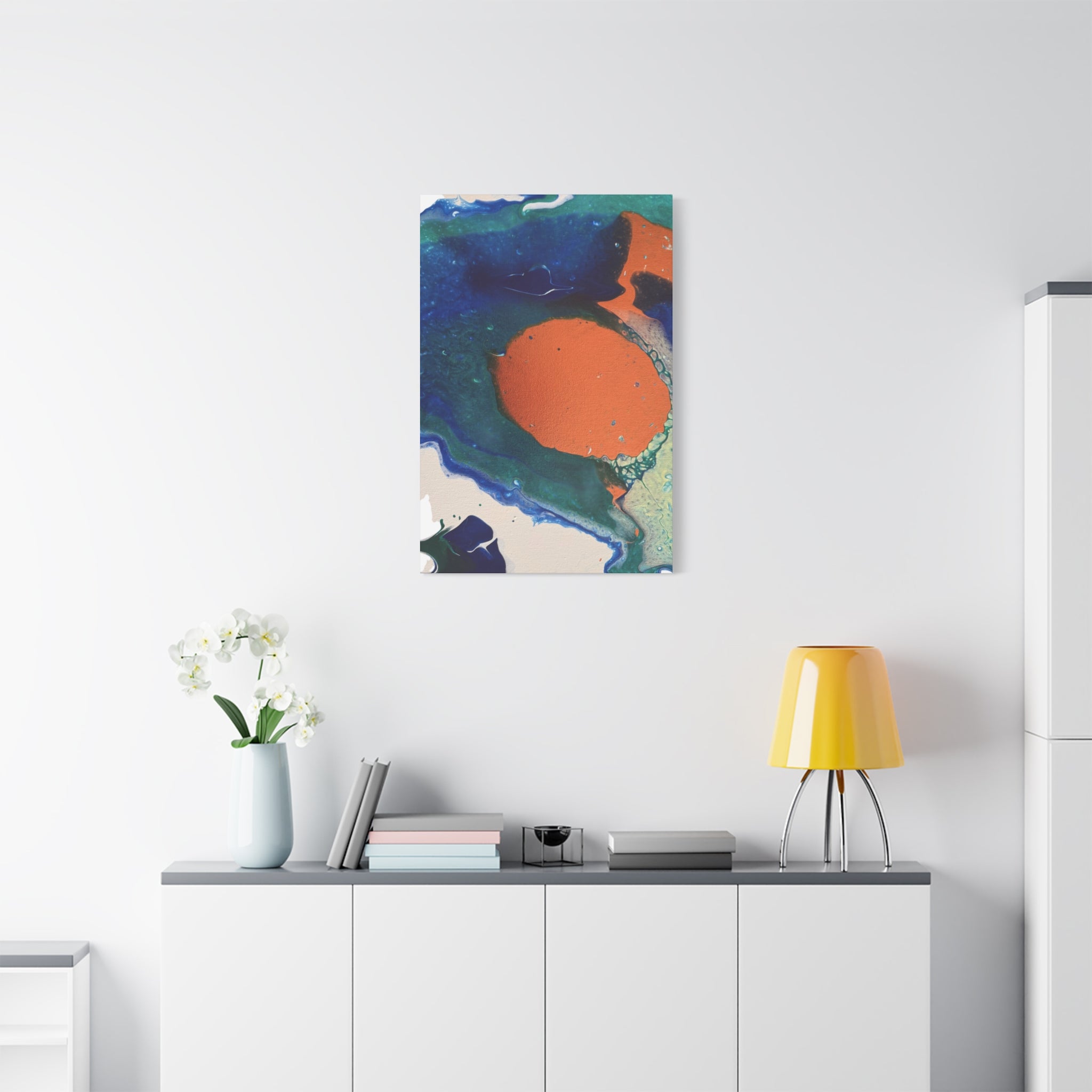Coral Current Matte Canvas Print