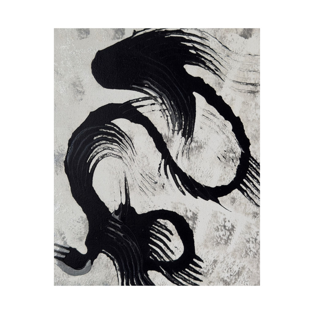 Echoes in Ink Satin Poster