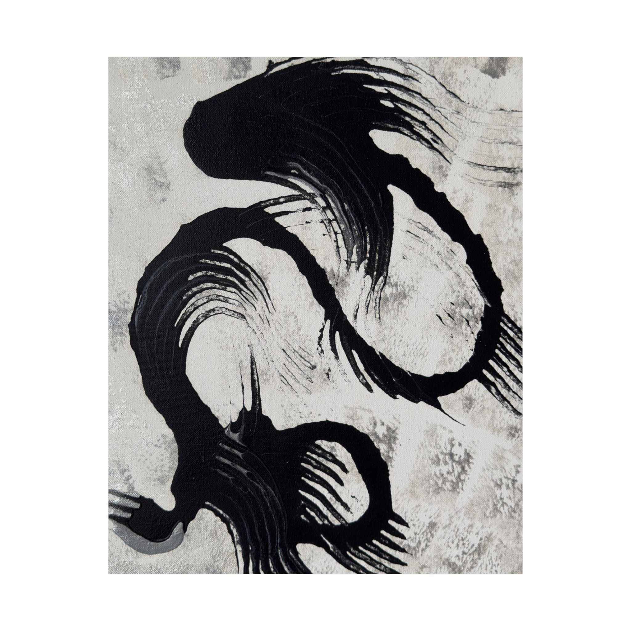 Echoes in Ink Satin Poster