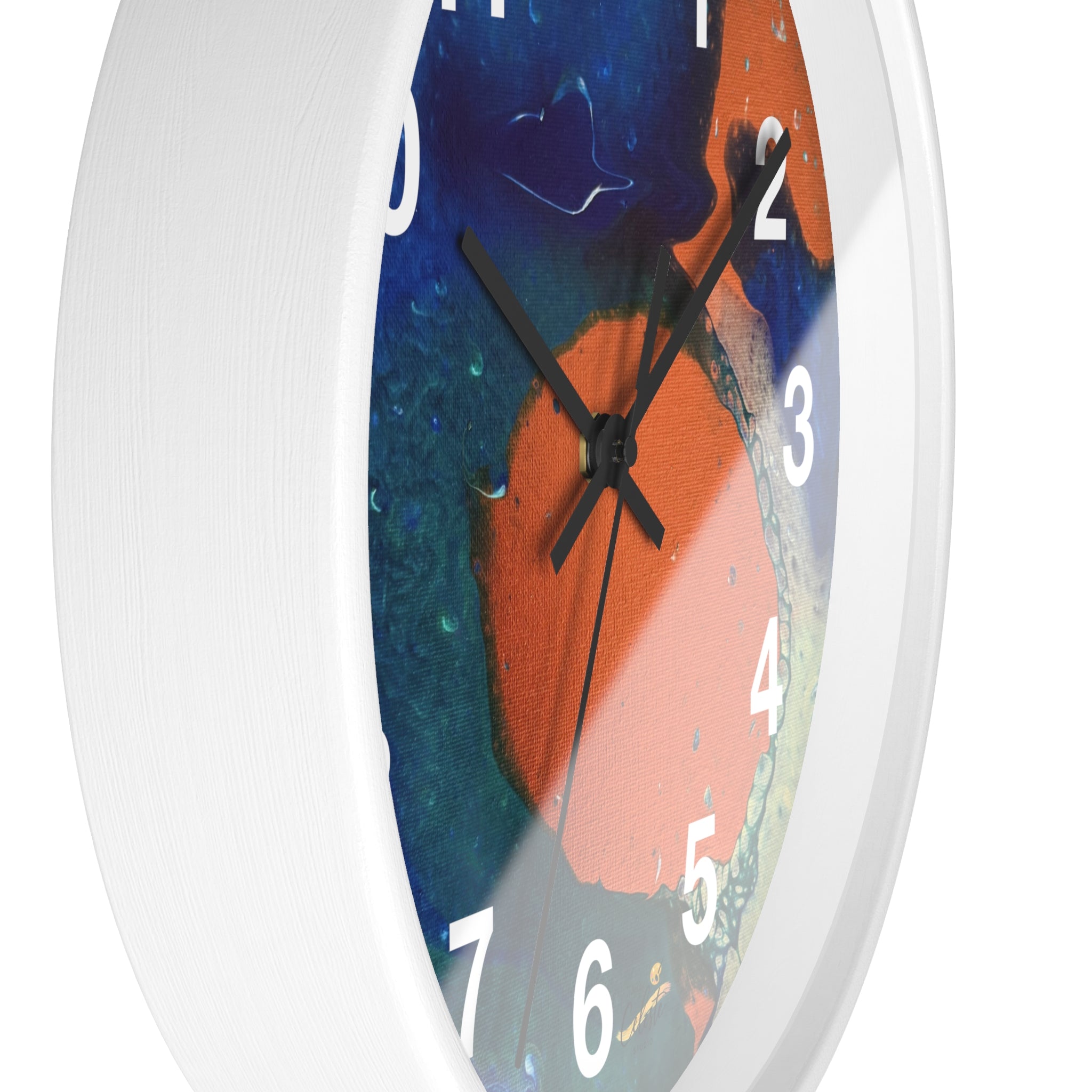 Coral Current Wall Clock Home Décor