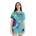 Serenity Ocean Pajama Set -Short Sleepwear Lounge Set