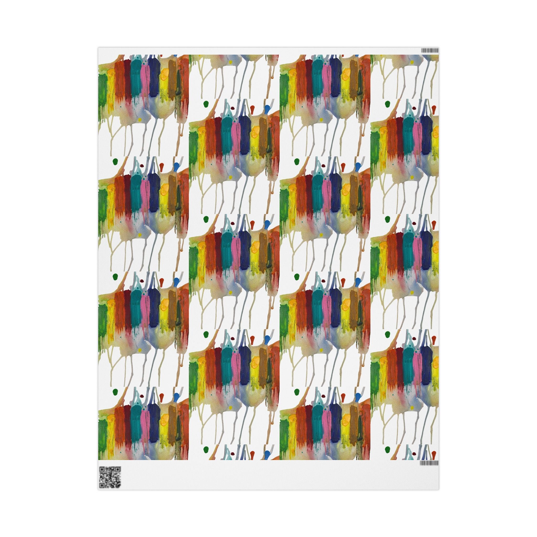 Crazy Brush Stroke Wrapping Paper