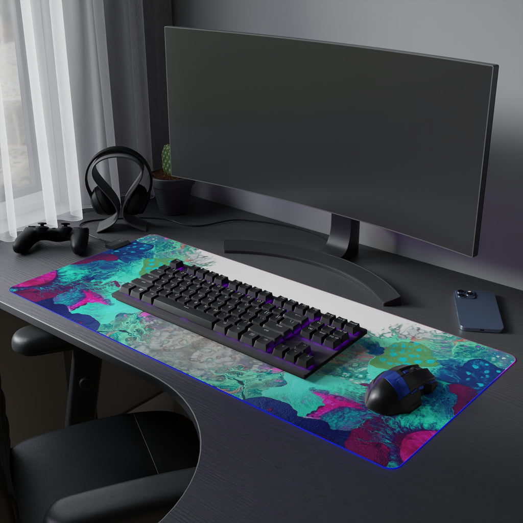 Serenity Ocean LED Gaming Mouse Pad