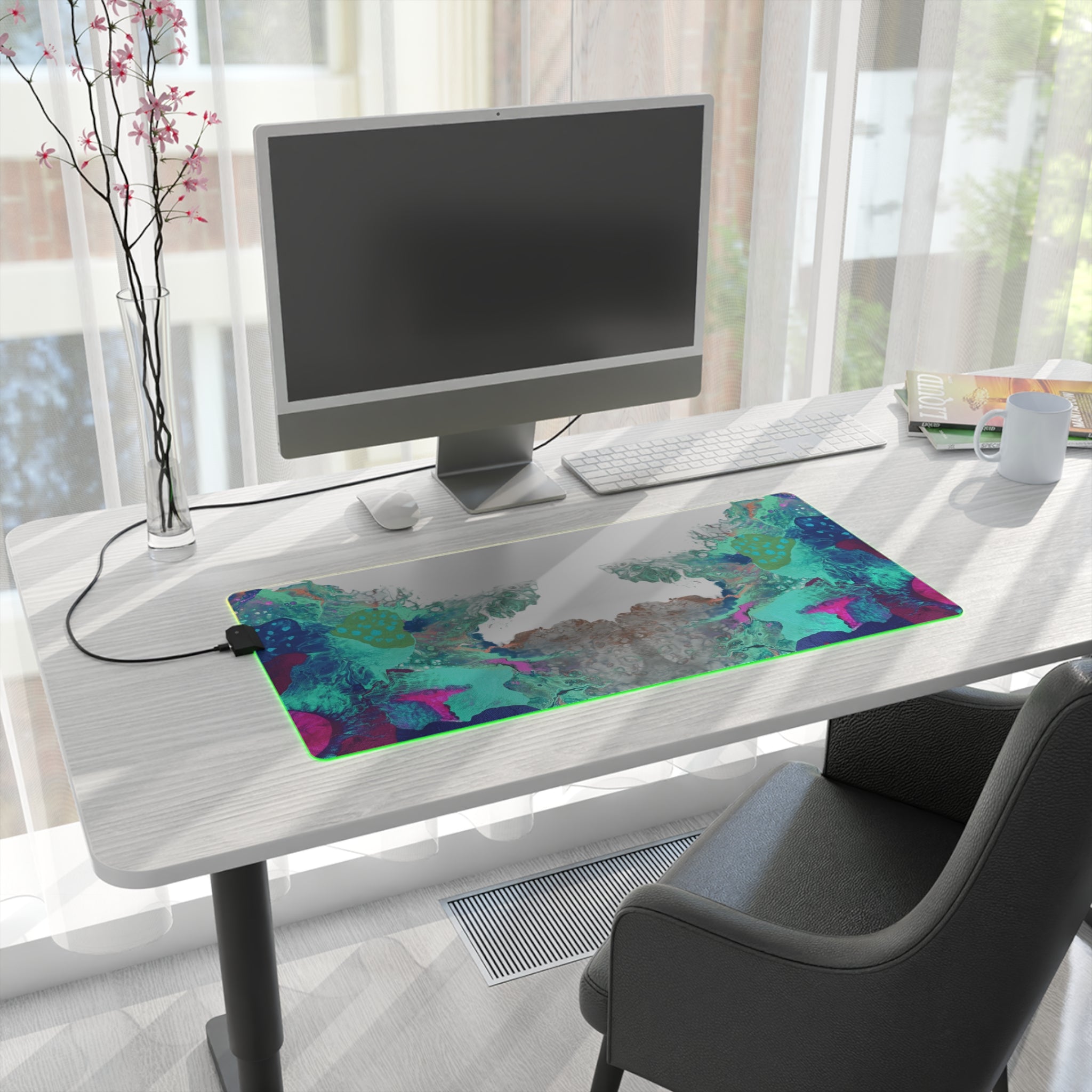 Serenity Ocean LED Gaming Mouse Pad