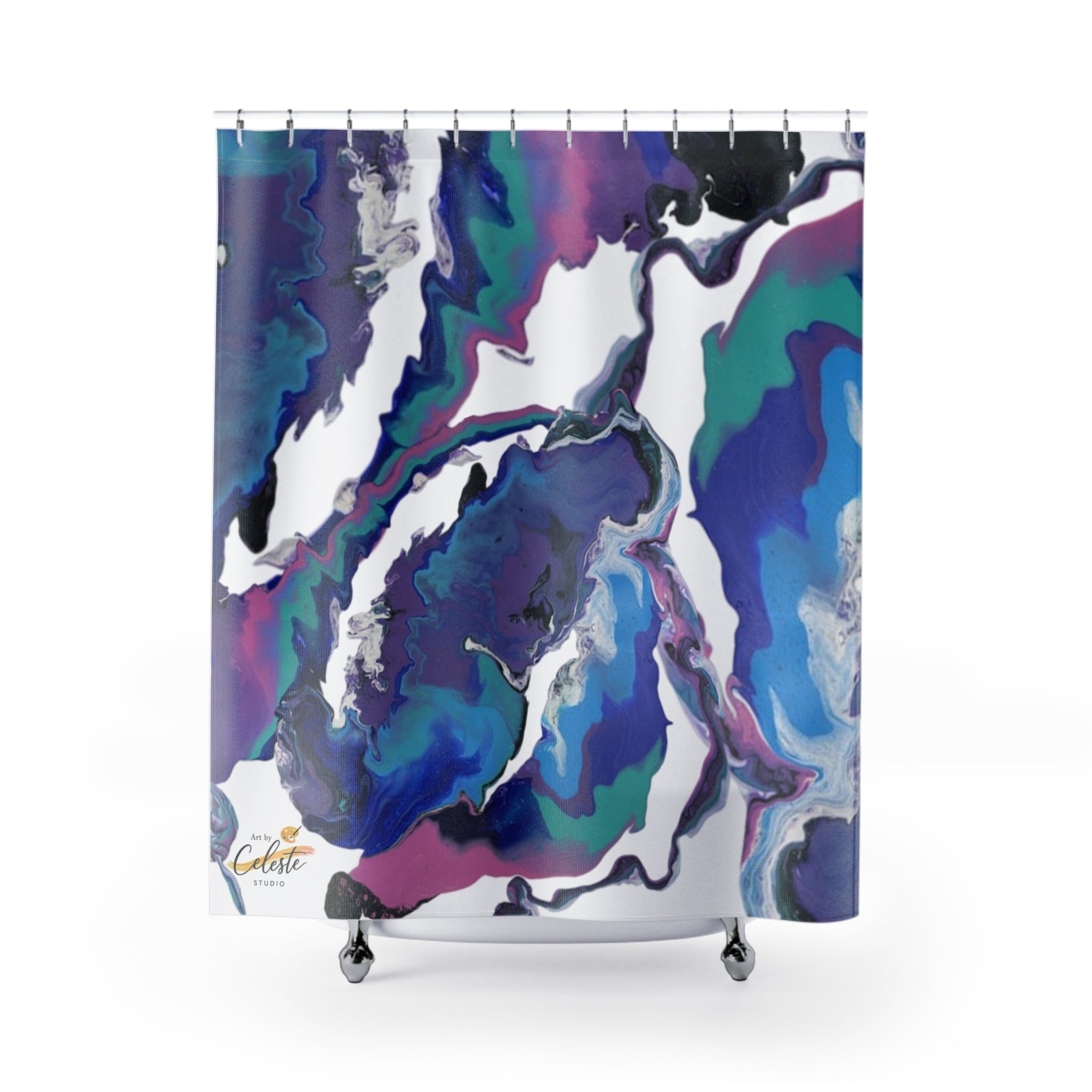 Midnight Ocean Shower Curtain