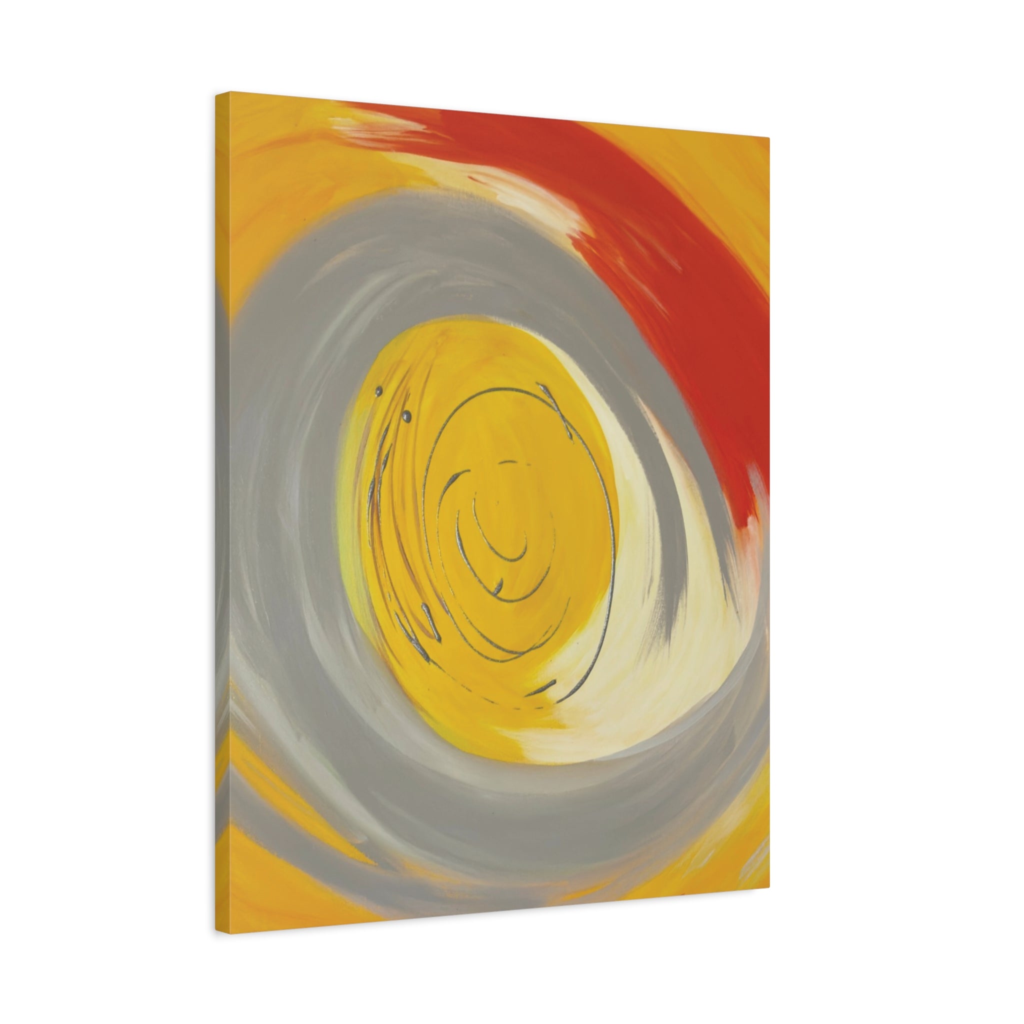 Radiant Orbit Matte Canvas Print