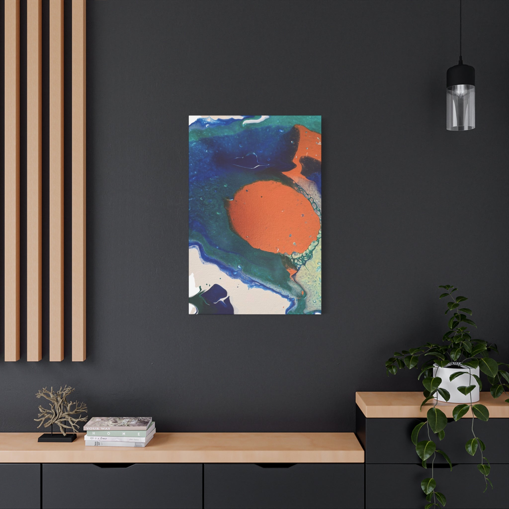 Coral Current Matte Canvas Print
