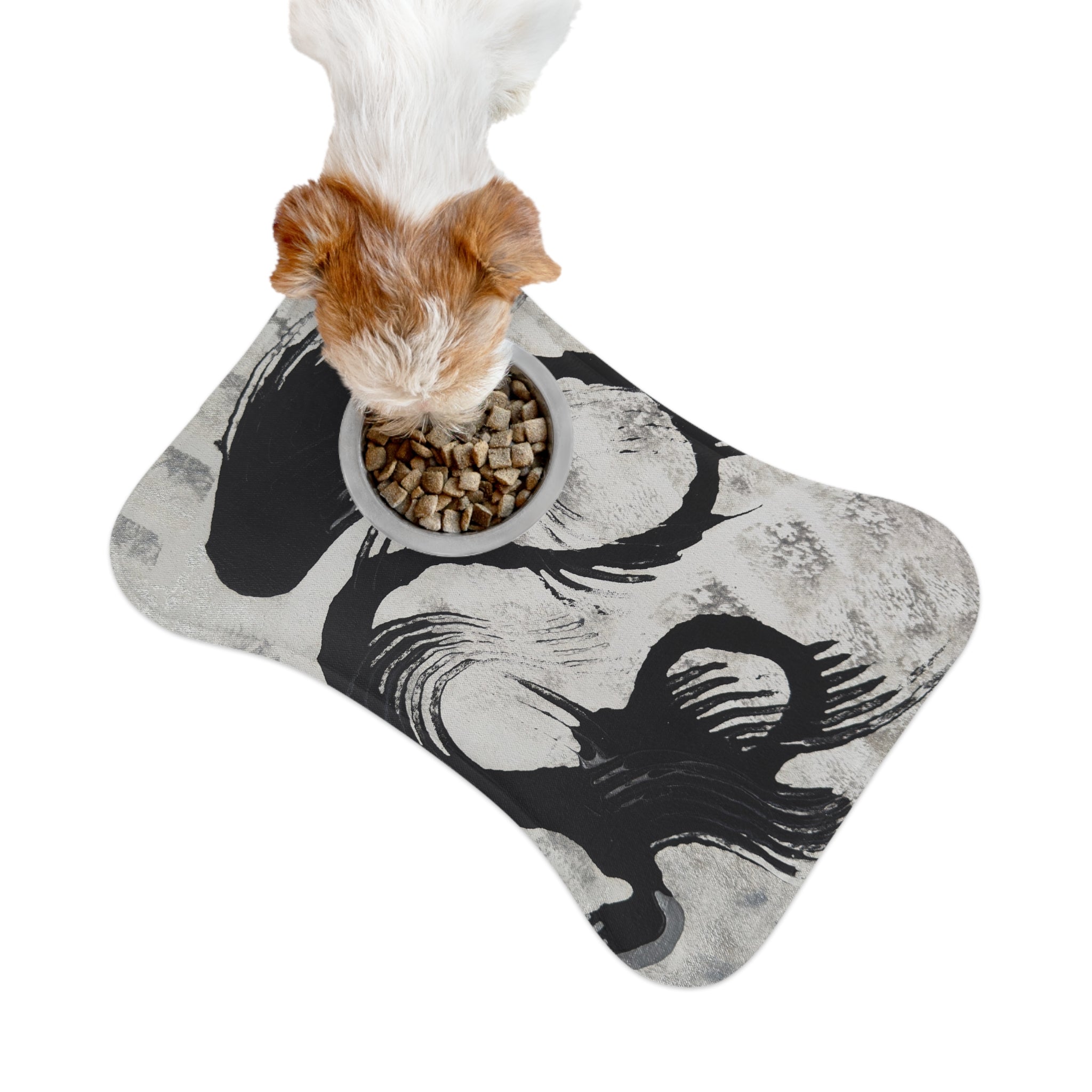 Echoes in Ink Non Slip Placemat for Dogs & Cats