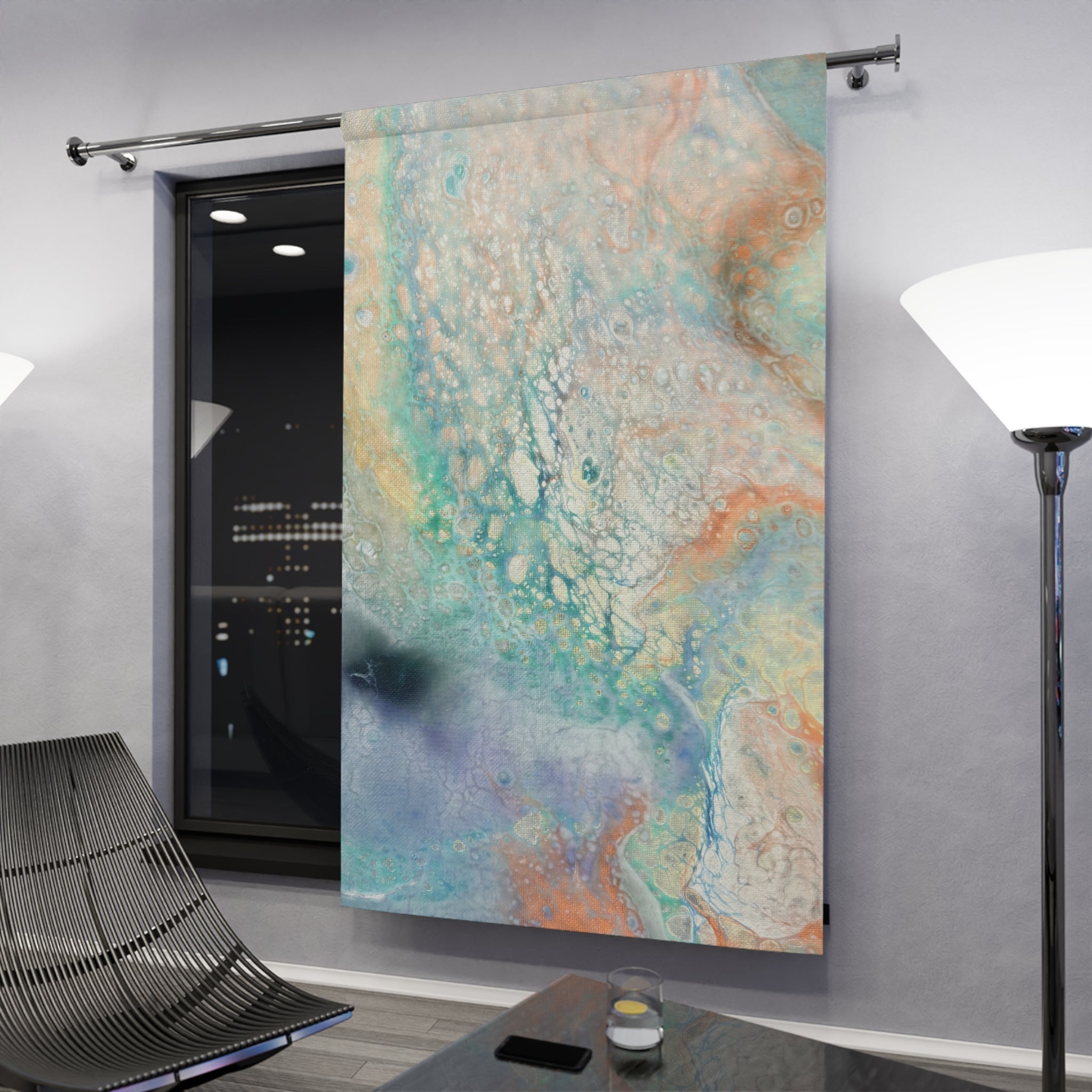 Coastal Dreams Art Curtain Panel
