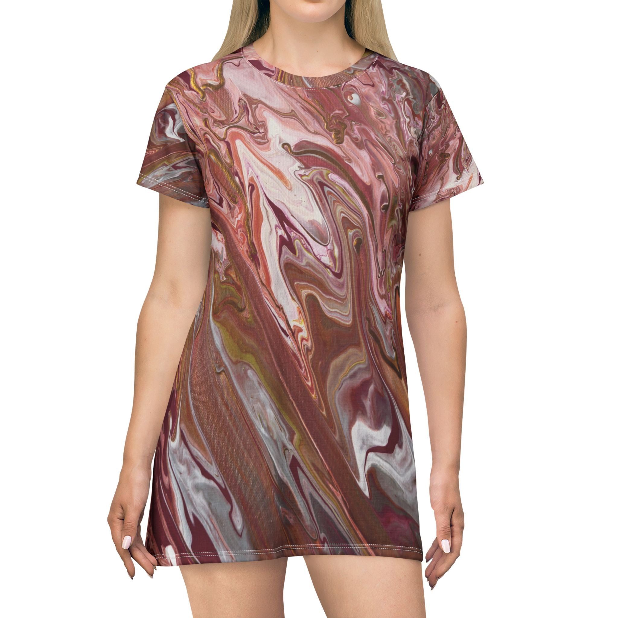 Molten Bloom T-Shirt Dress