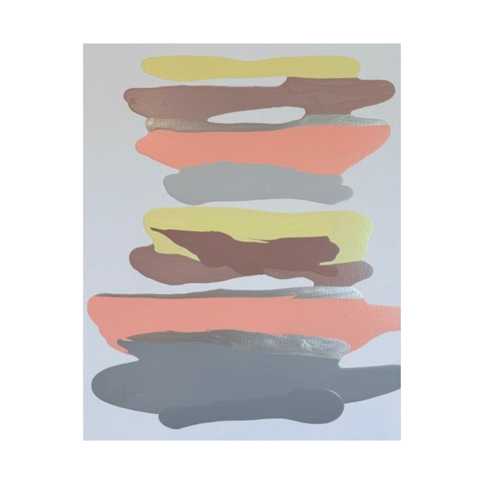 Copy of Crazy Paint Stroke Satin Poster