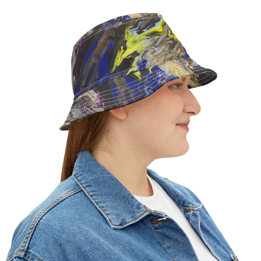 Stormy Ocean Bucket Hat Outdoor Sun Hat