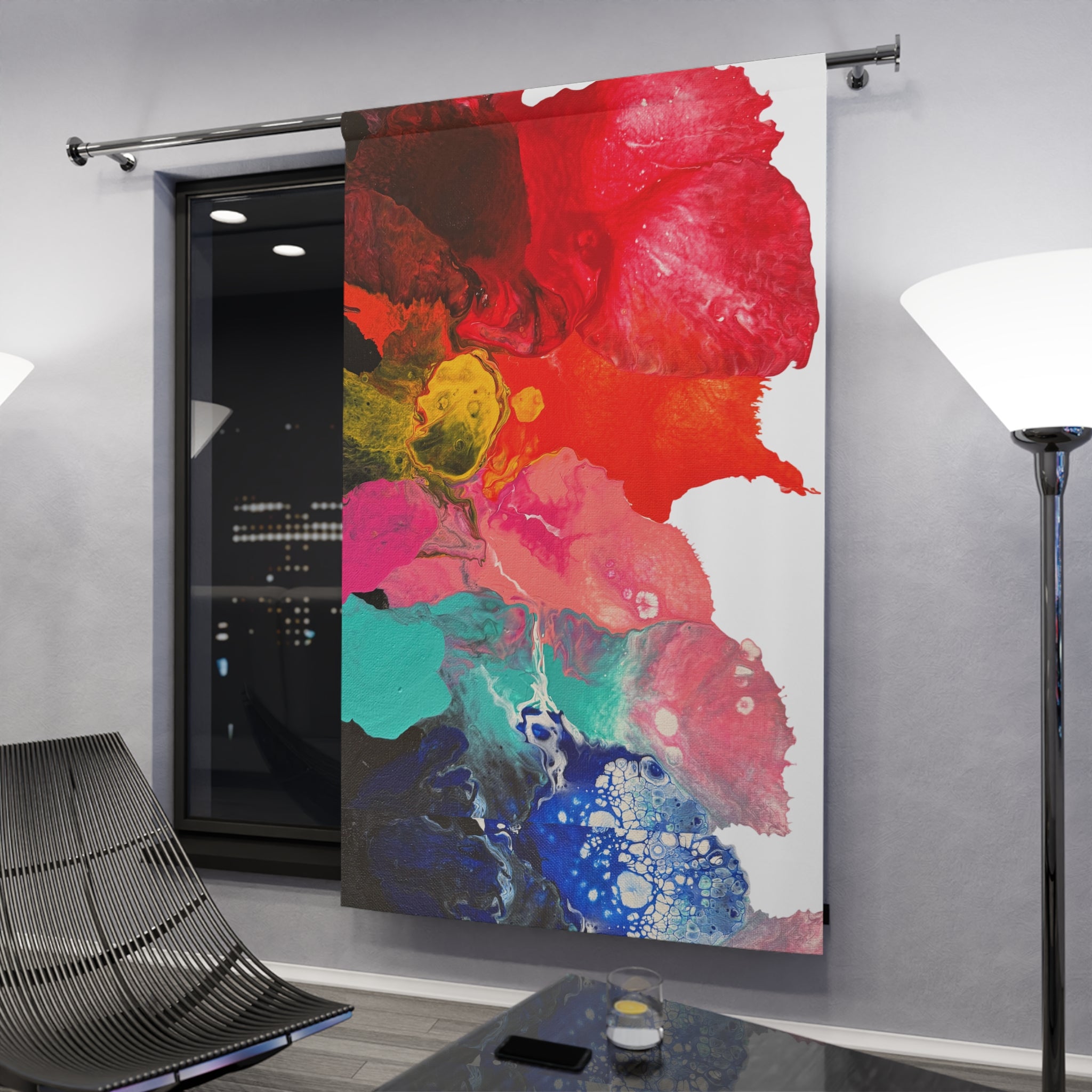Radiant Ocean Art Curtain Panel