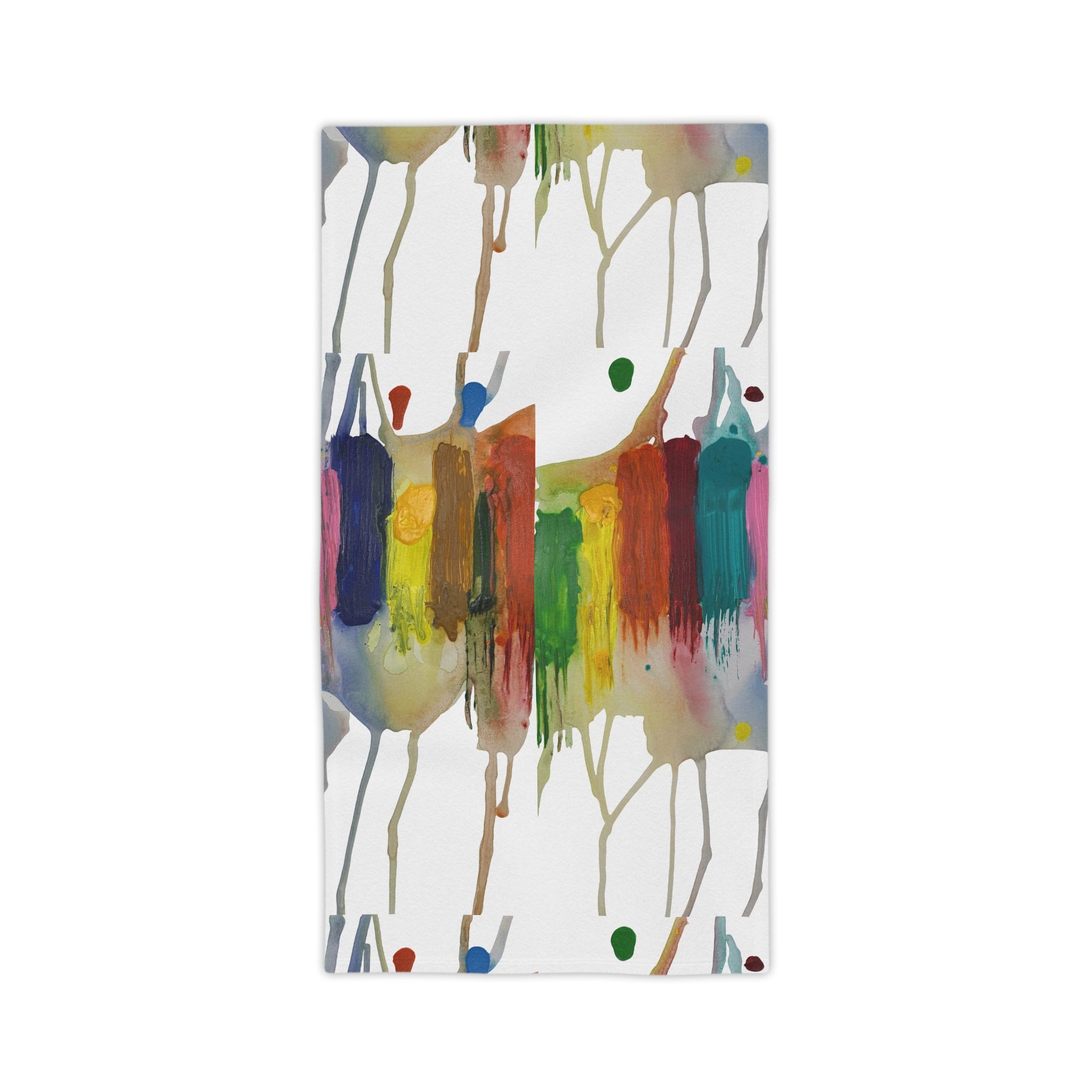 Crazy Brush Stroke Beach Towel